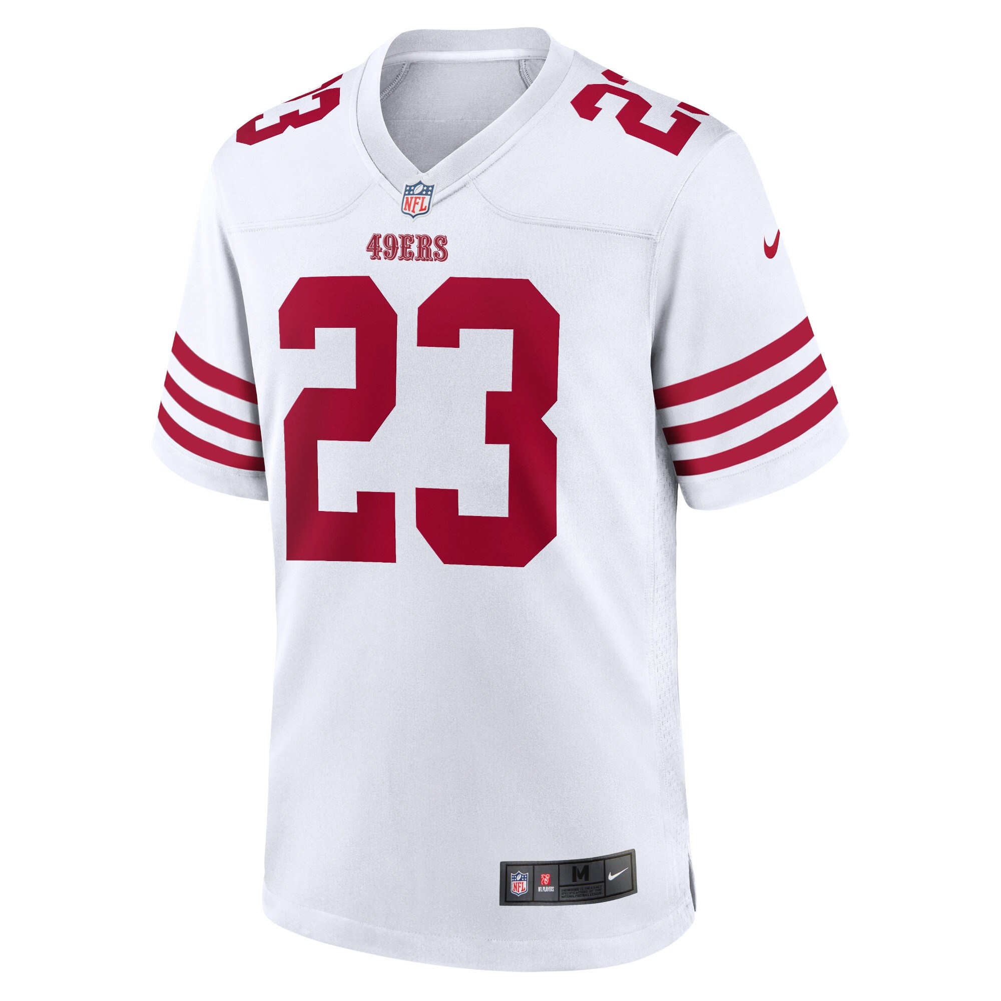 Christian McCaffrey San Francisco 49ers  Game Player Jersey - White