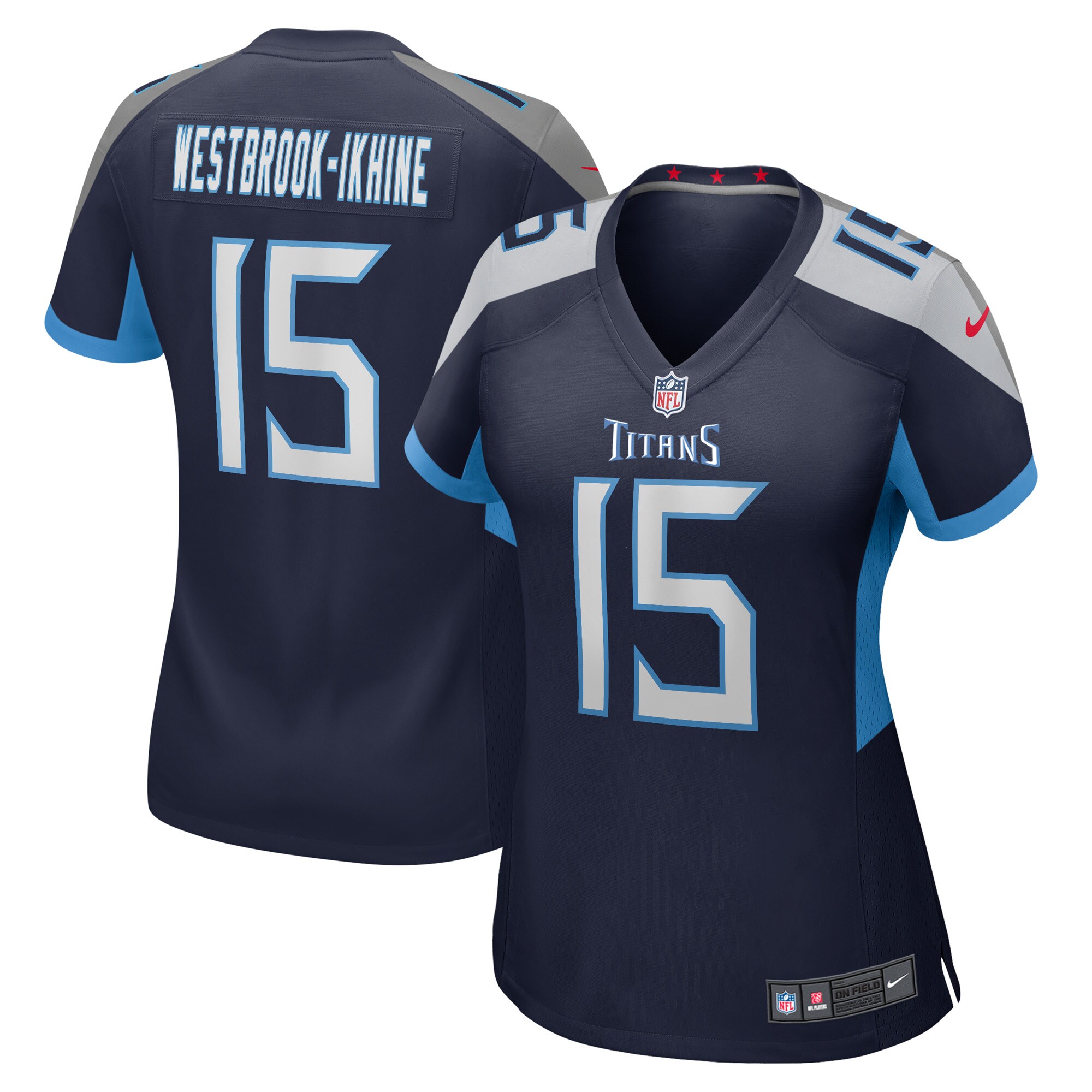 Nick Westbrook-Ikhine Tennessee Titans  Women's Game Player Jersey - Navy