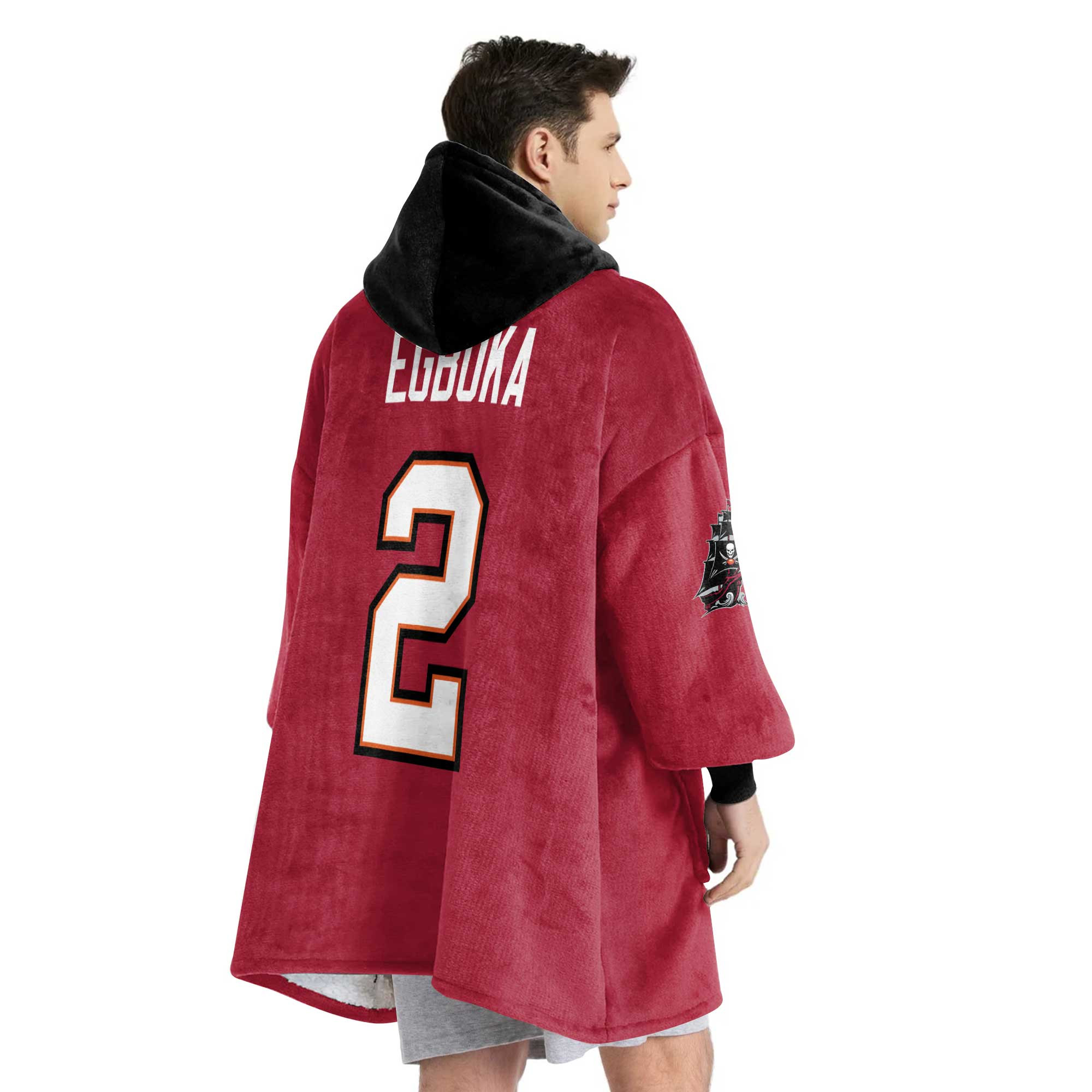 Adult E.E 2 Tampa Bay Football Unisex Blanket Hoodie