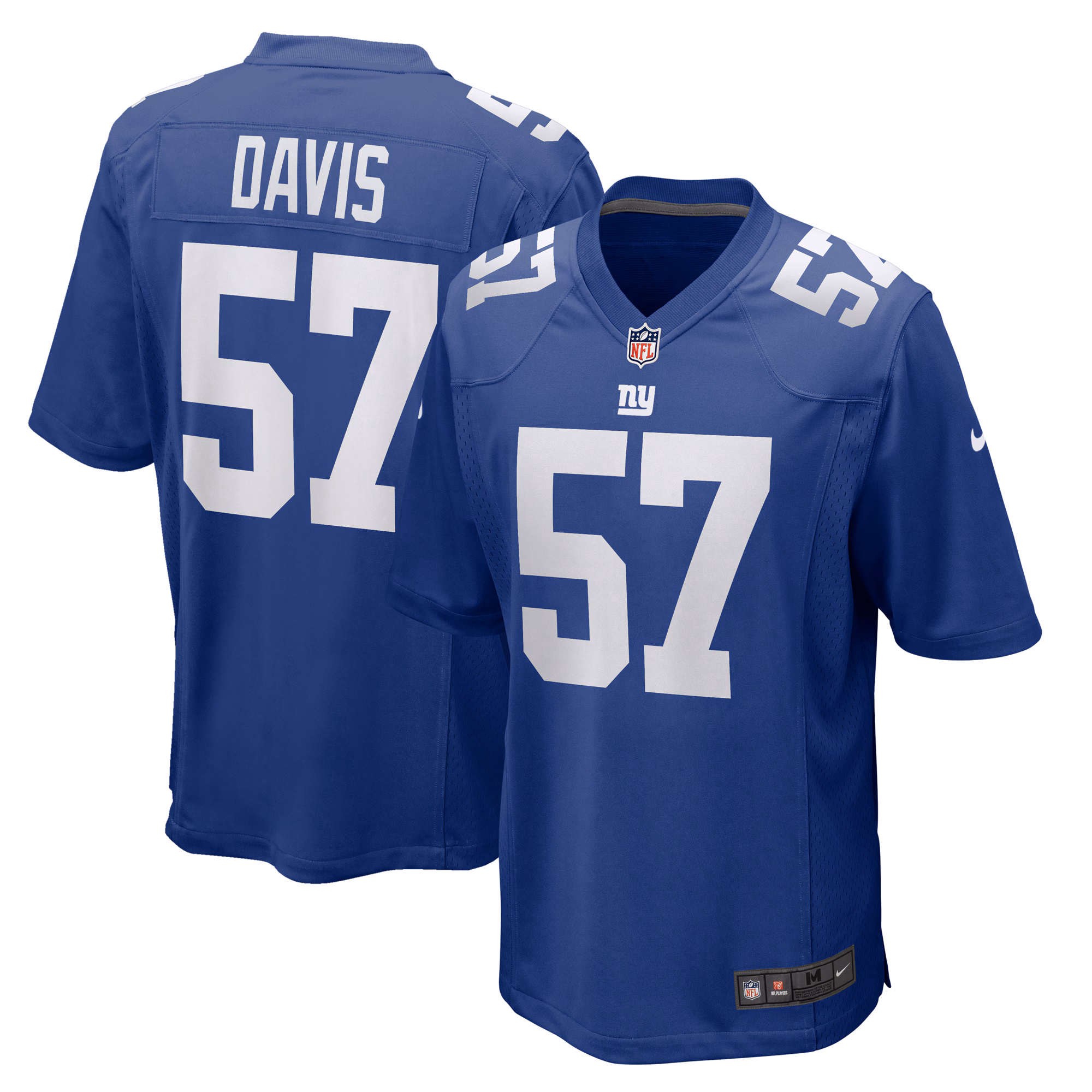 Jarrad Davis New York Giants Team Game Jersey -  Royal