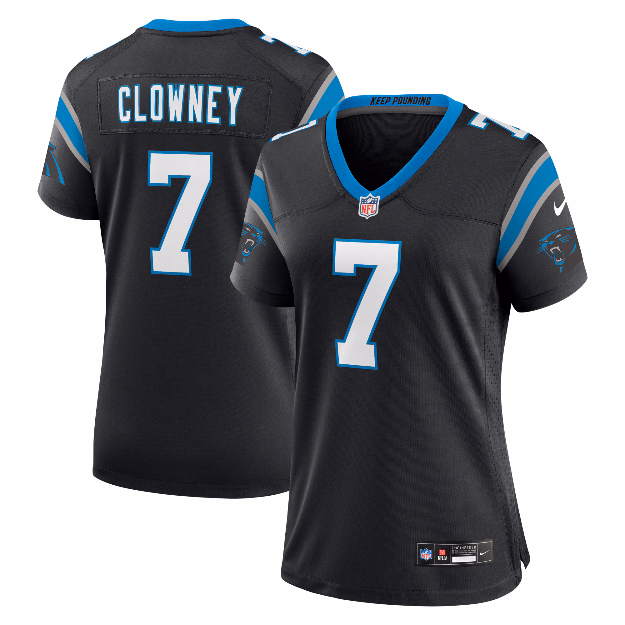 Jadeveon Clowney Carolina Panthers Women's  Game Jersey -  Black