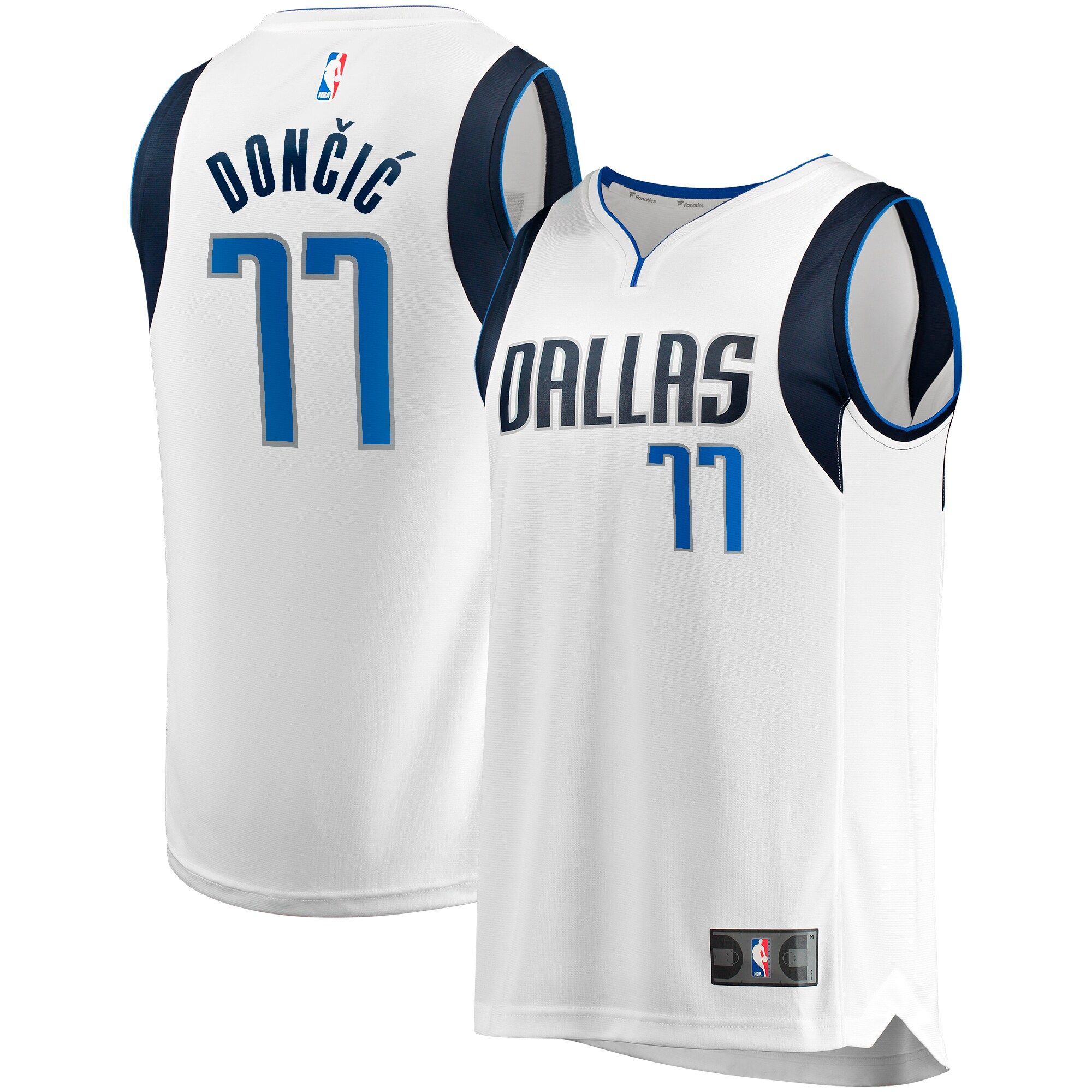 Luka Doncic Dallas Mavericks  Fast Break Player Jersey - Association Edition - White