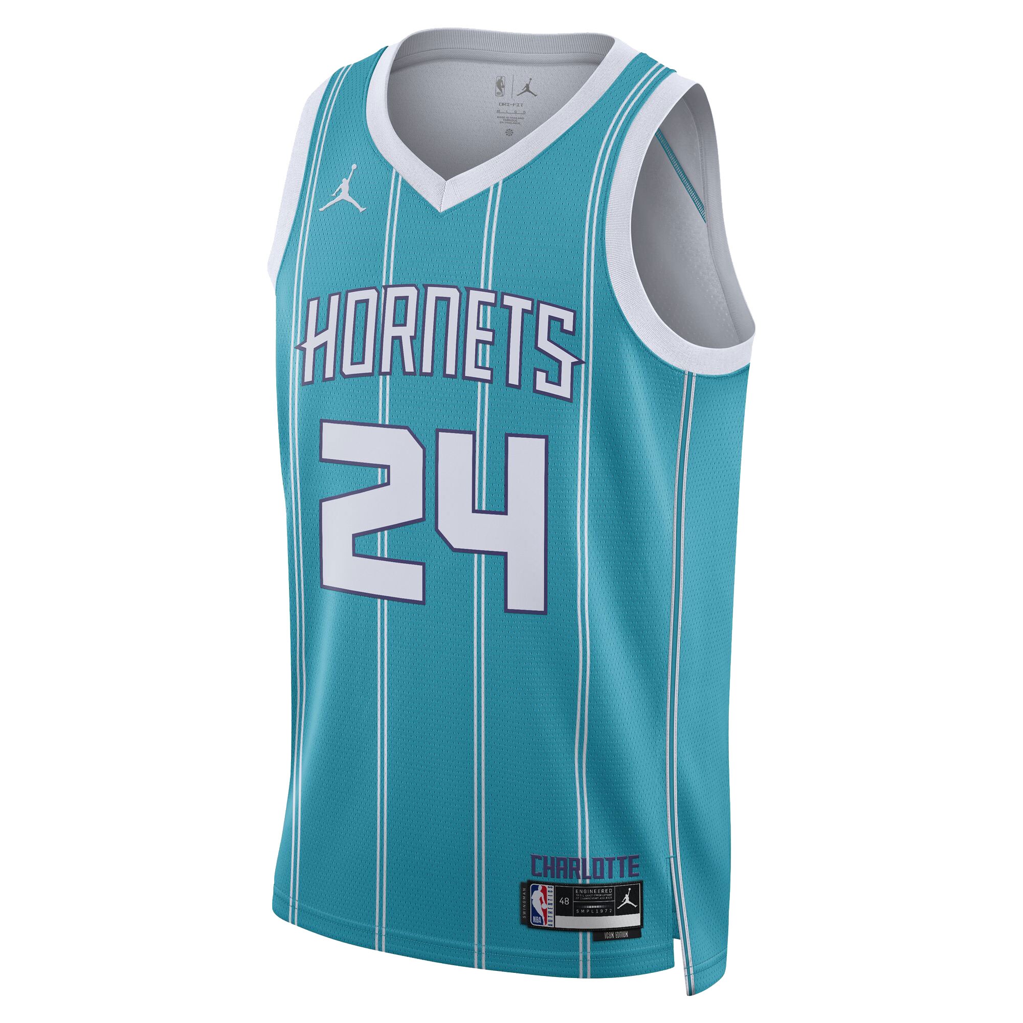 Brandon Miller Charlotte Hornets  Unisex 2023 NBA Draft Swingman Jersey - Icon Edition - Teal