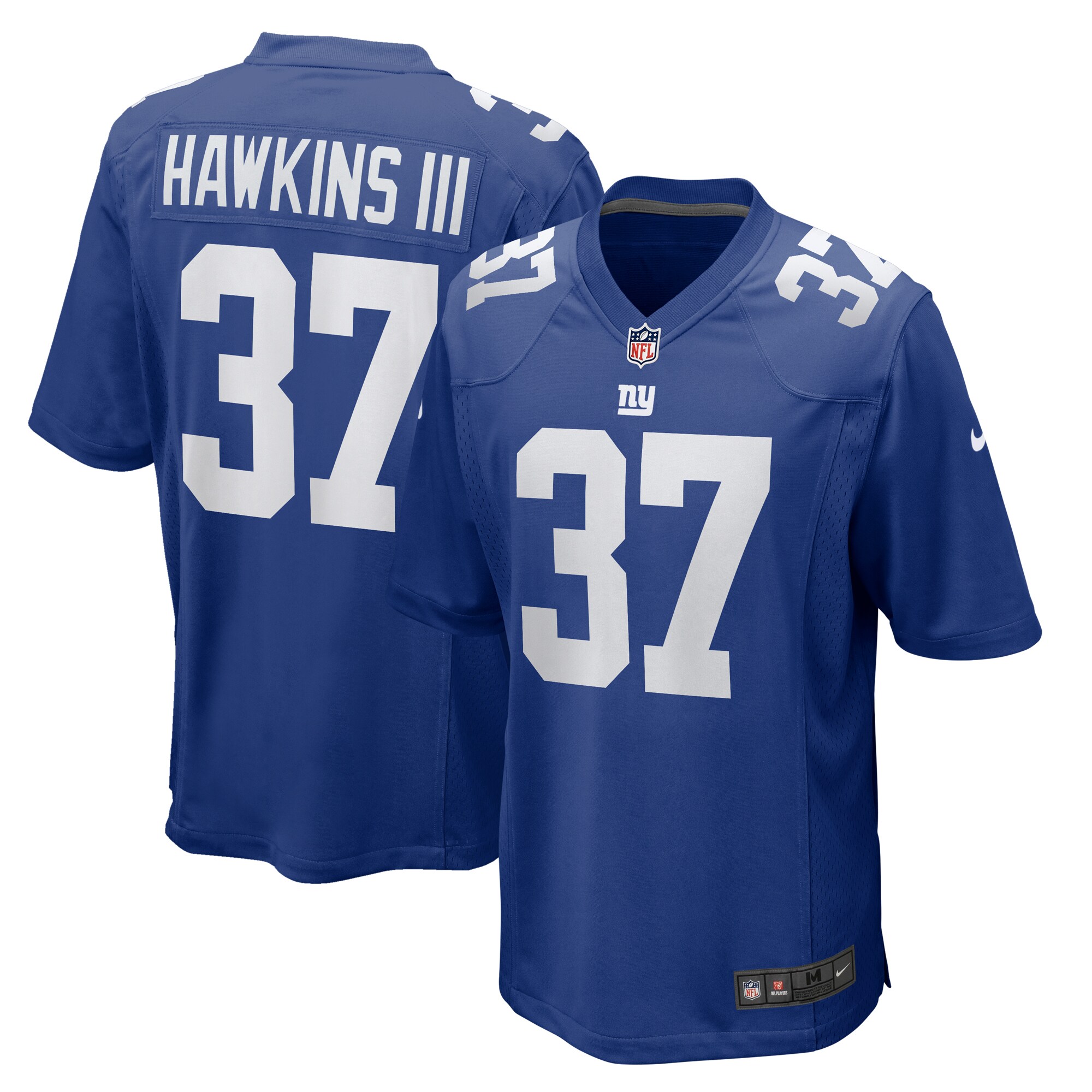 Tre Hawkins New York Giants  Game Jersey -  Royal