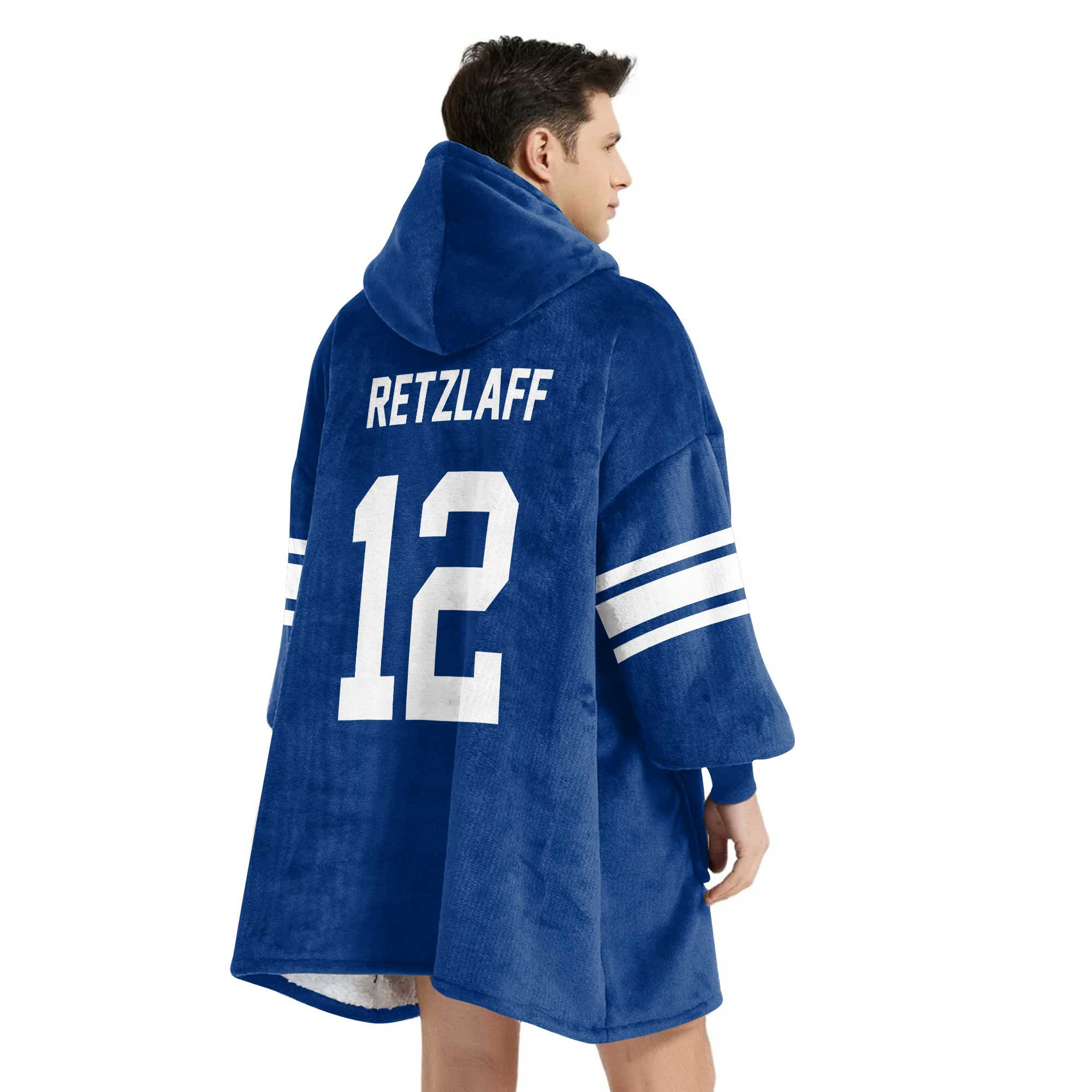 Adult 12 BYU Cougars Football Unisex Blanket Hoodie