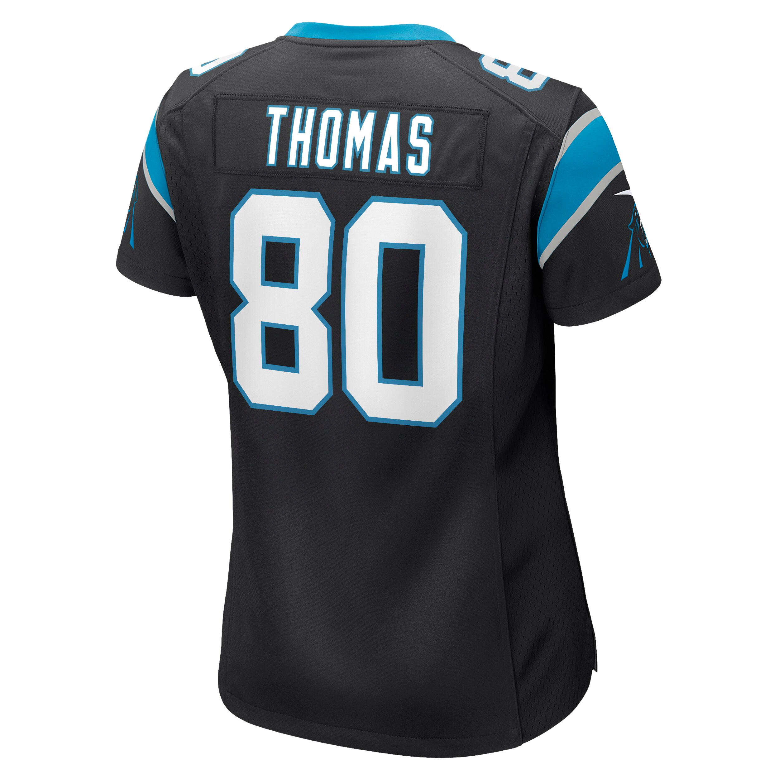 Ian Thomas Carolina Panthers  Women's Game Jersey - Black