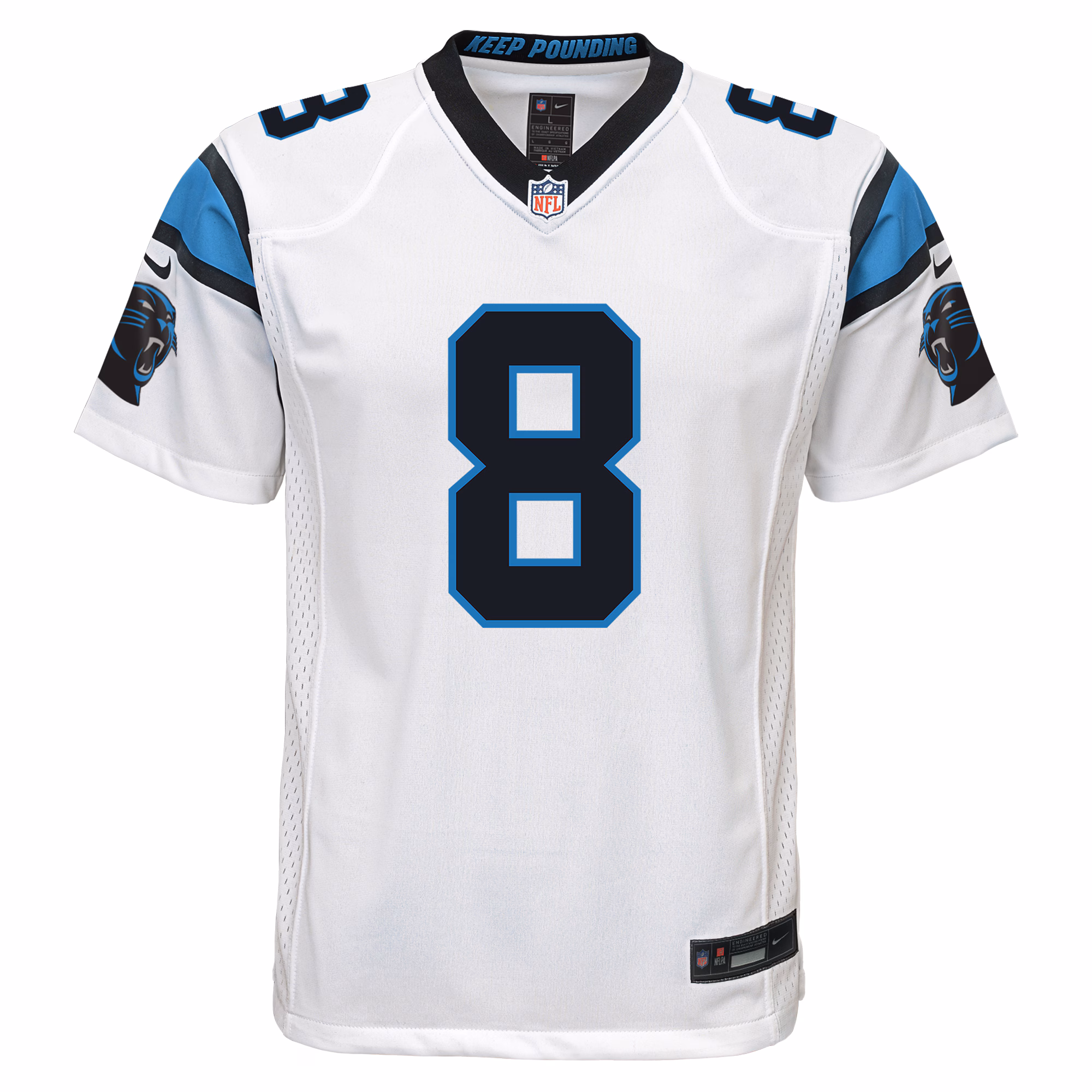 Jaycee Horn Carolina Panthers Youth Game Jersey - White