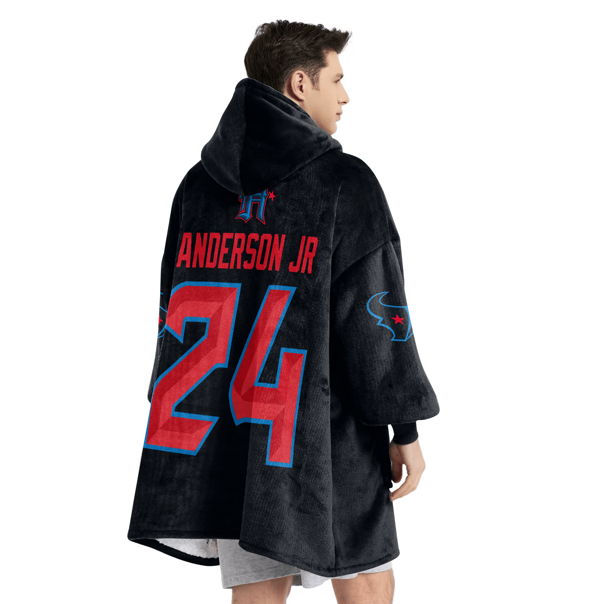 Adult D.S 24 Houston Football Unisex Blanket Hoodie