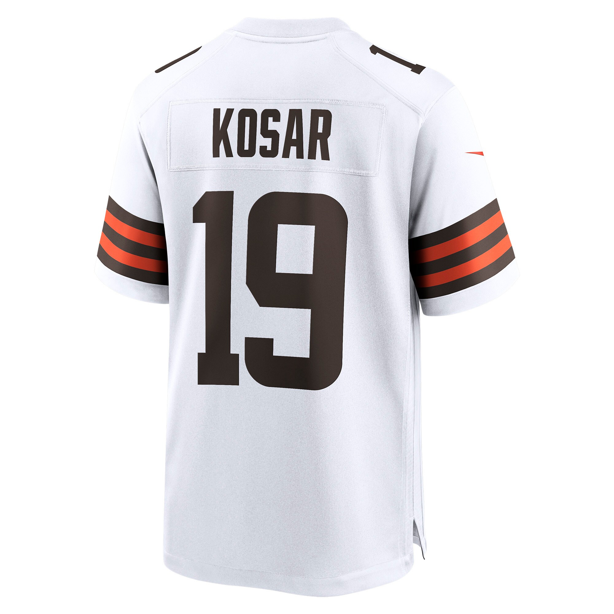 Bernie Kosar #19 Cleveland Browns Game Retired Player Jersey - White