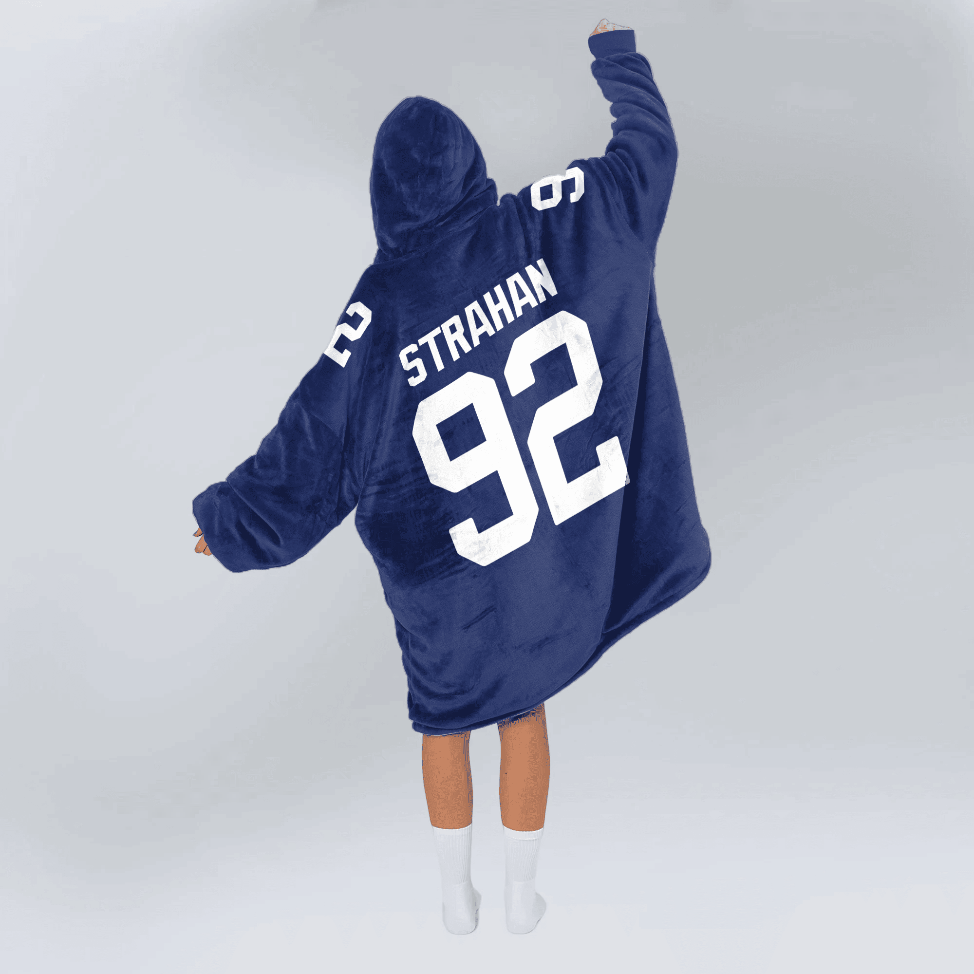 Adult 92 New York G Football Unisex Blanket Hoodie