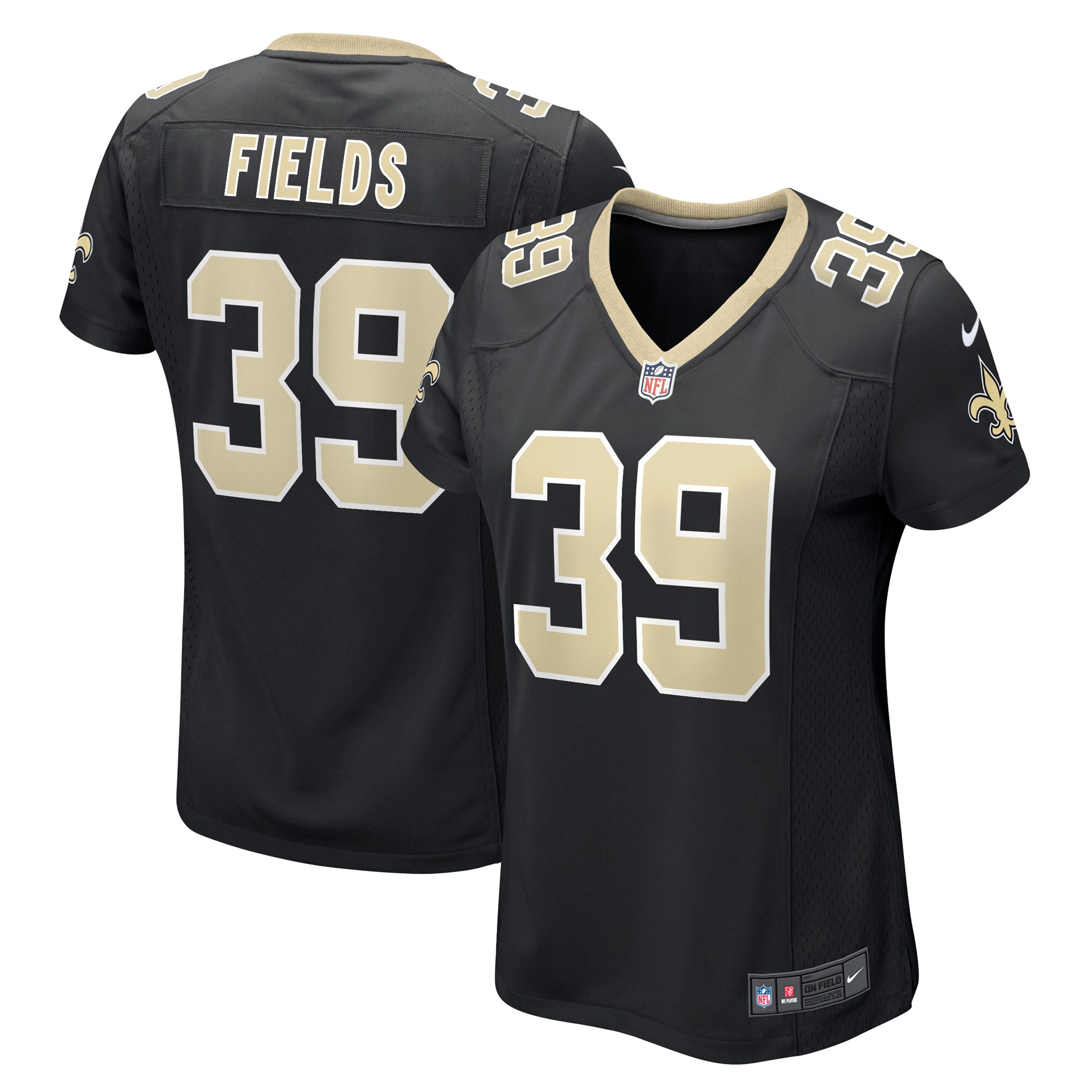 DaMarcus Fields New Orleans Saints Women's Game Player Jersey - Black