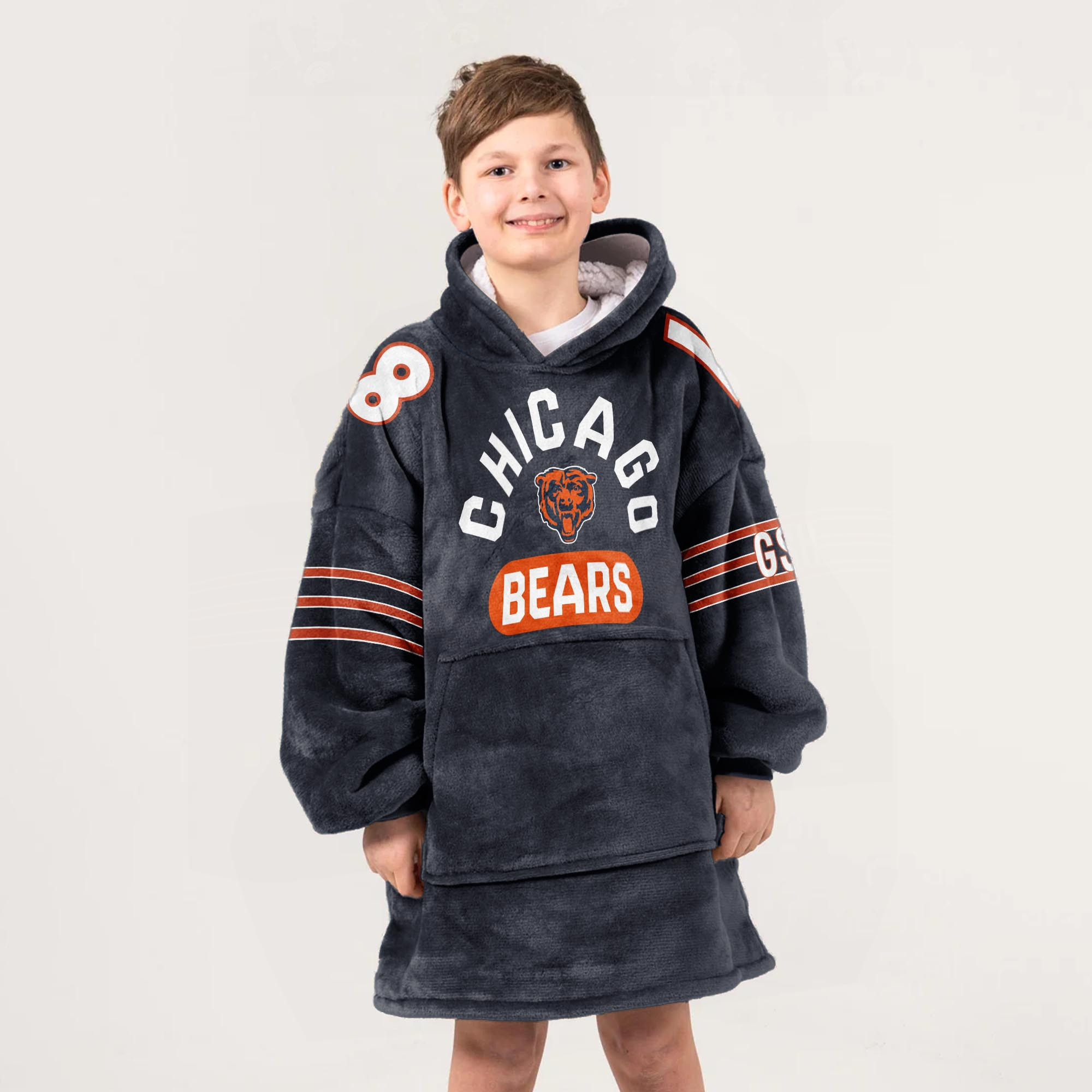 Adult CM 18 Chicago Football Unisex Blanket Hoodie
