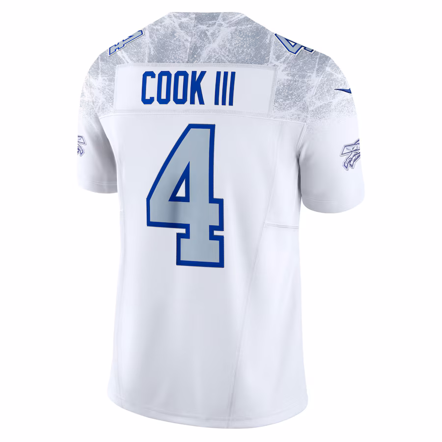James Cook III #4 Buffalo Bills 2025 Rivalries Collection Limited Jersey - White