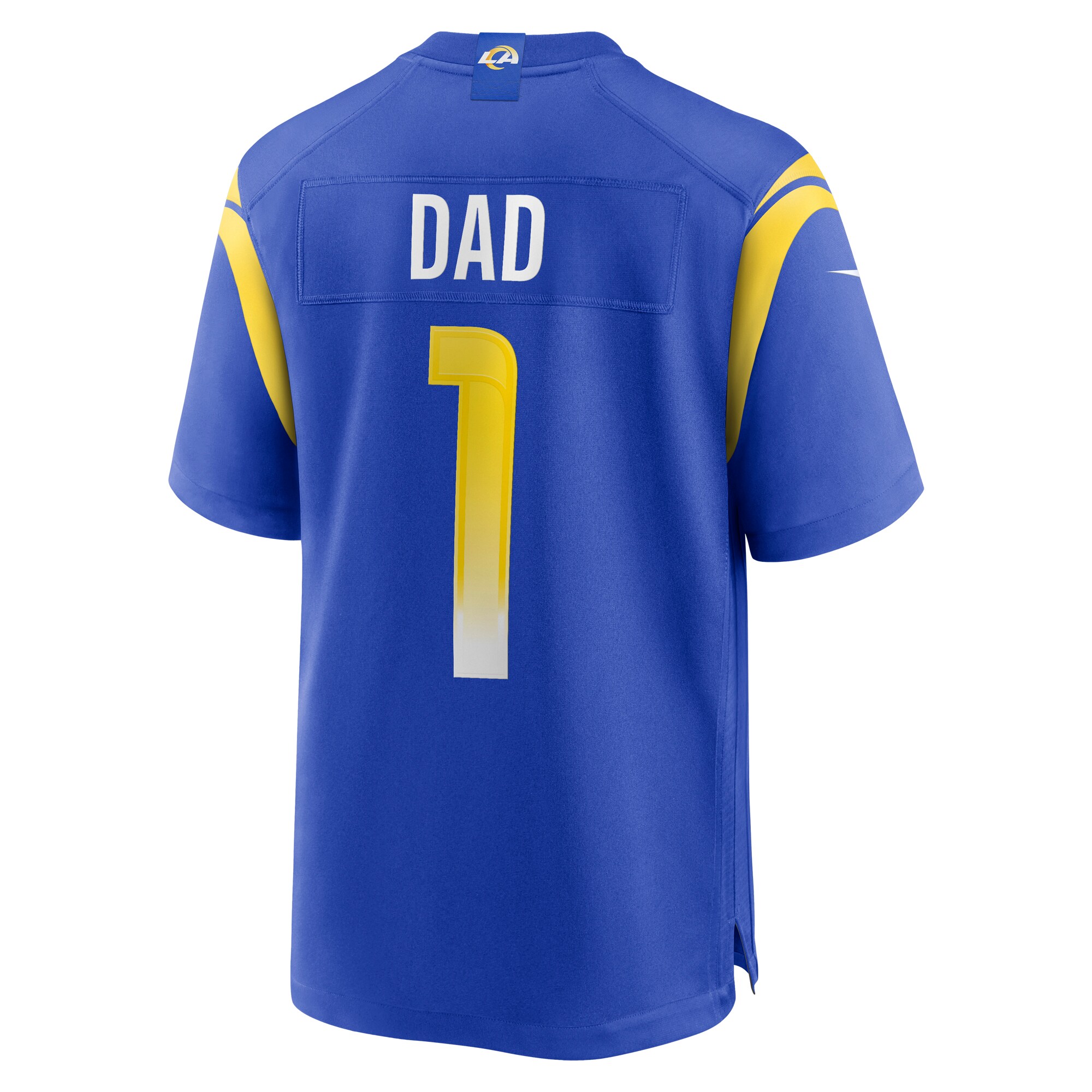 Number 1 Dad Los Angeles Rams Game Jersey - Royal