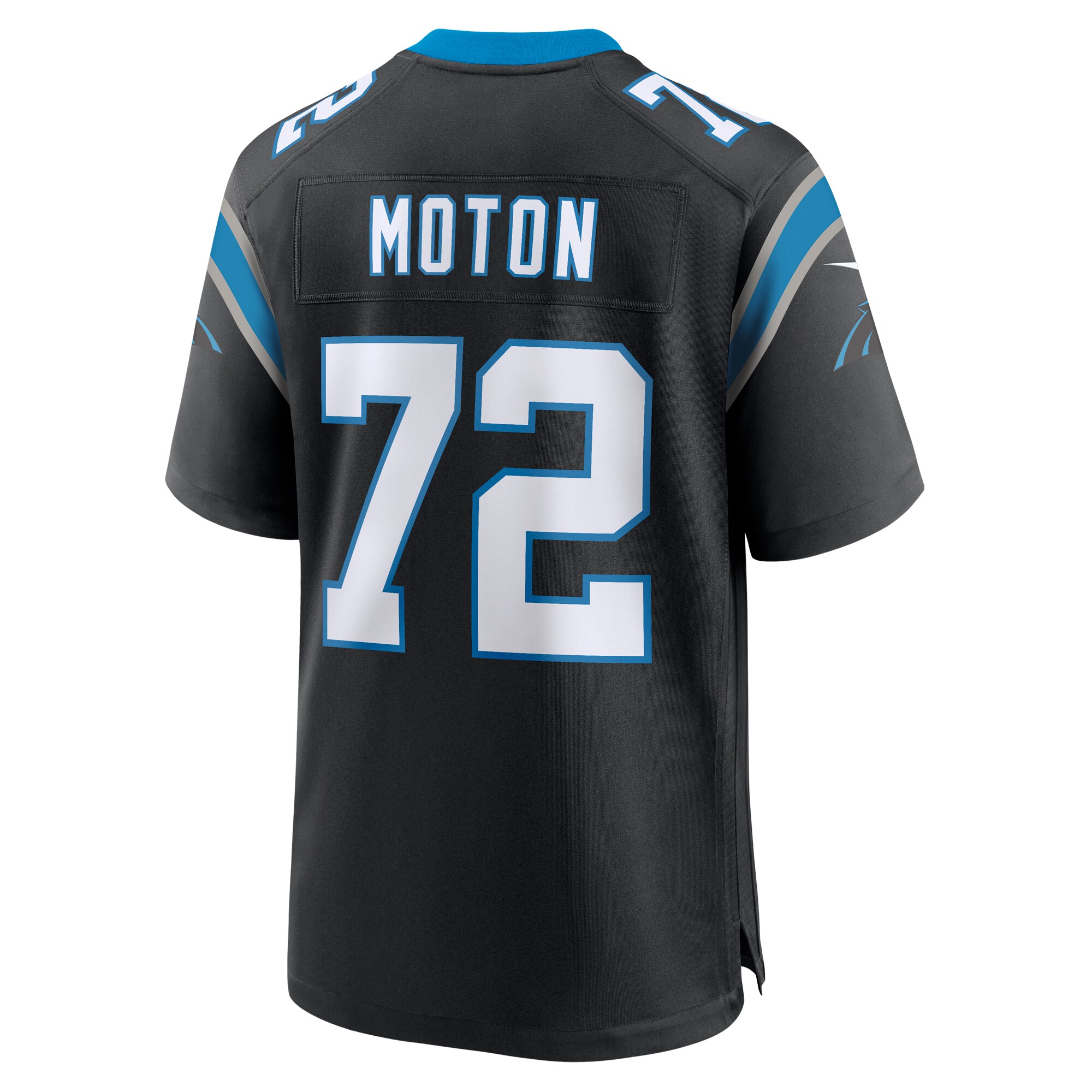 Taylor Moton Carolina Panthers Team Game Jersey - Black