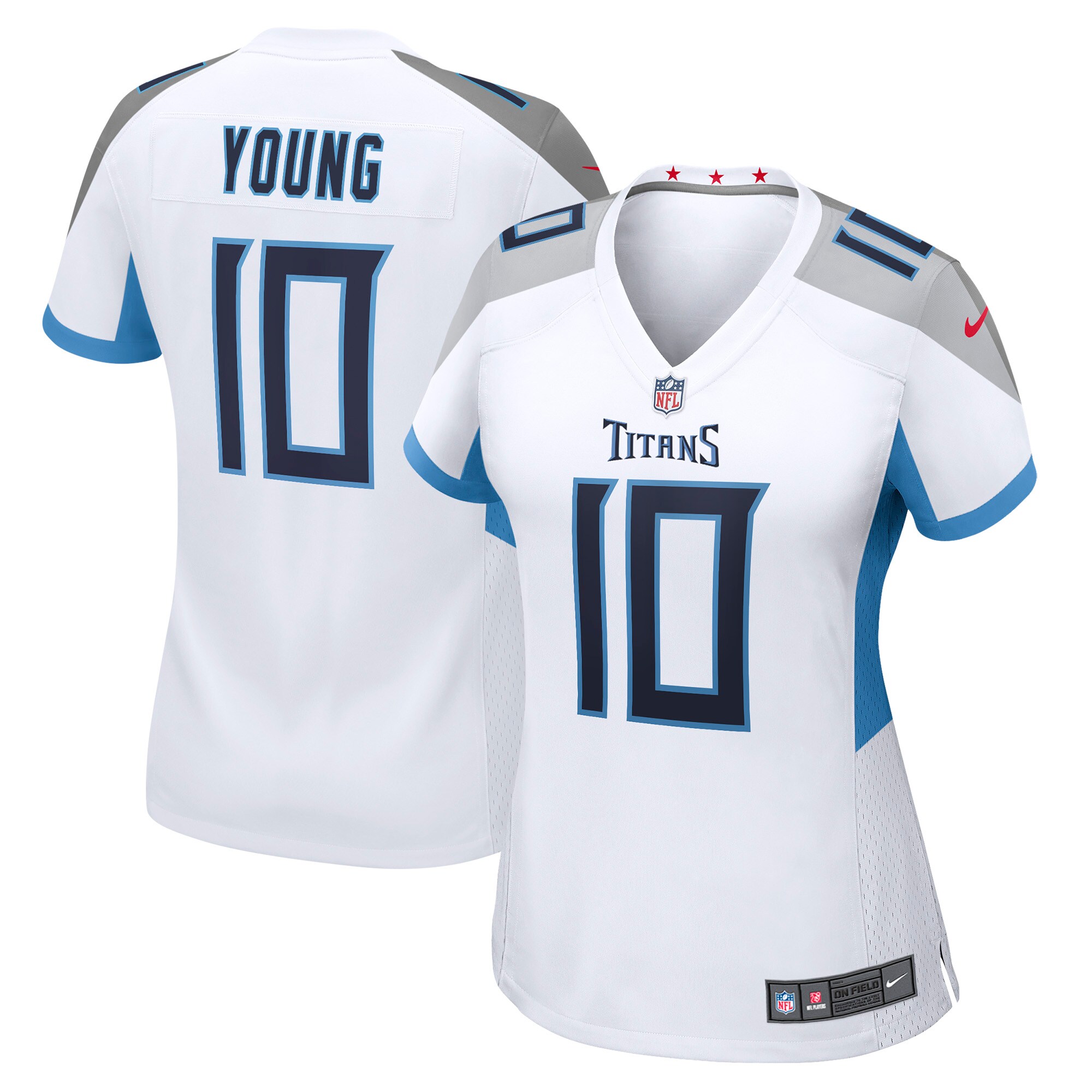 Vince Young Tennessee Titans  Women's Retired Game Jersey - White