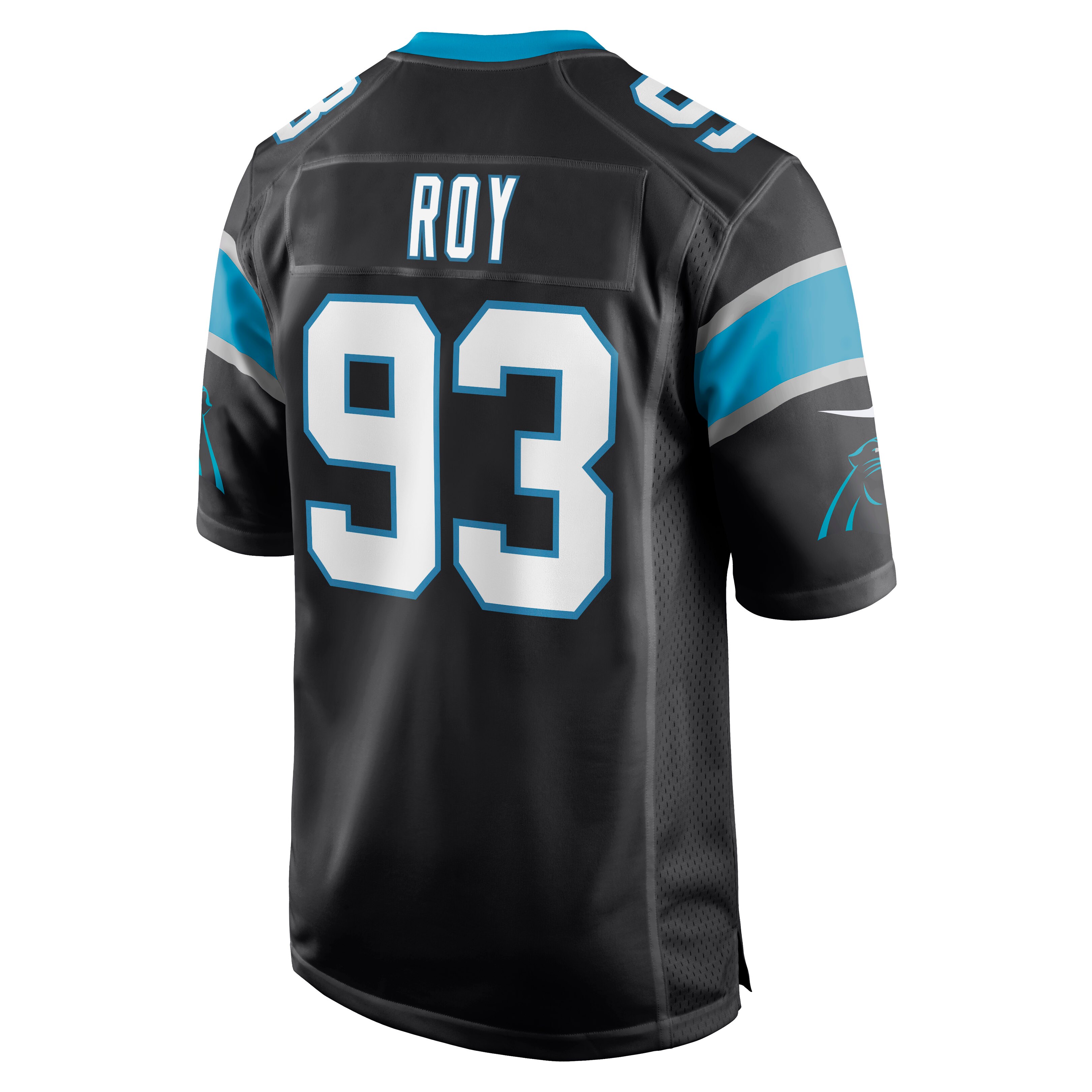 Bravvion Roy Carolina Panthers  Game Jersey - Black