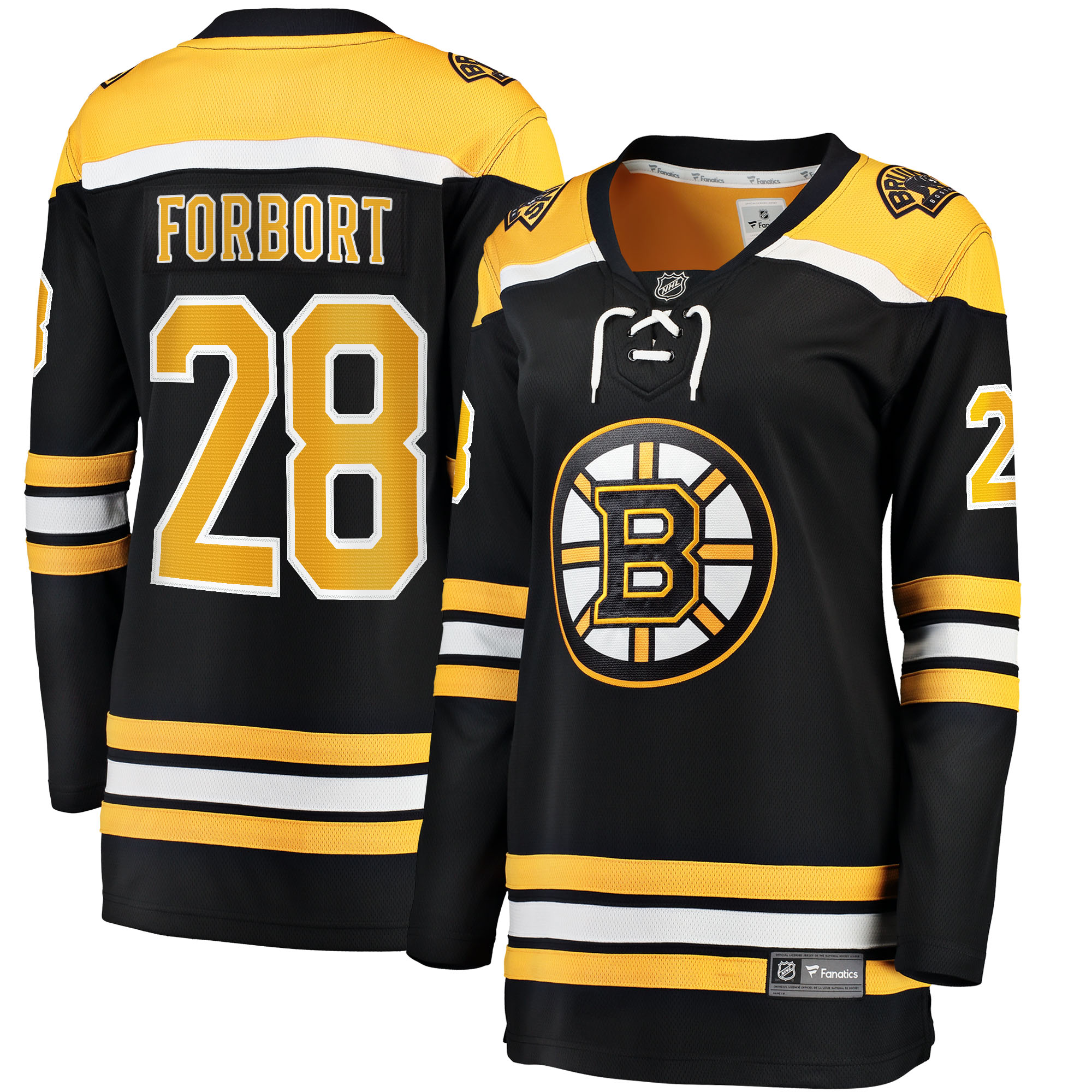 Derek Forbort Boston Bruins Women's Home Breakaway Player Jersey - Black