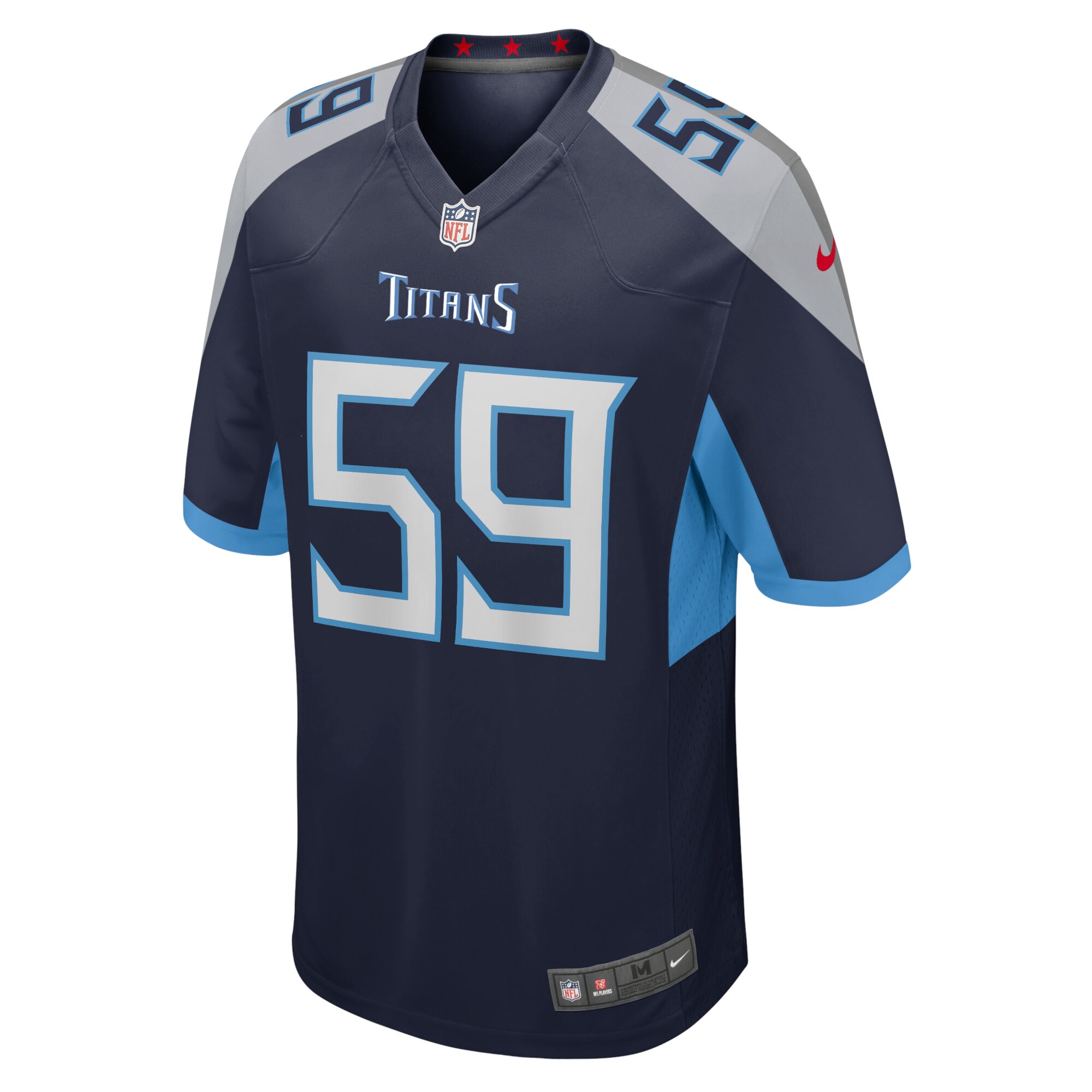 Sam Okuayinonu Tennessee Titans  Home Game Player Jersey - Navy