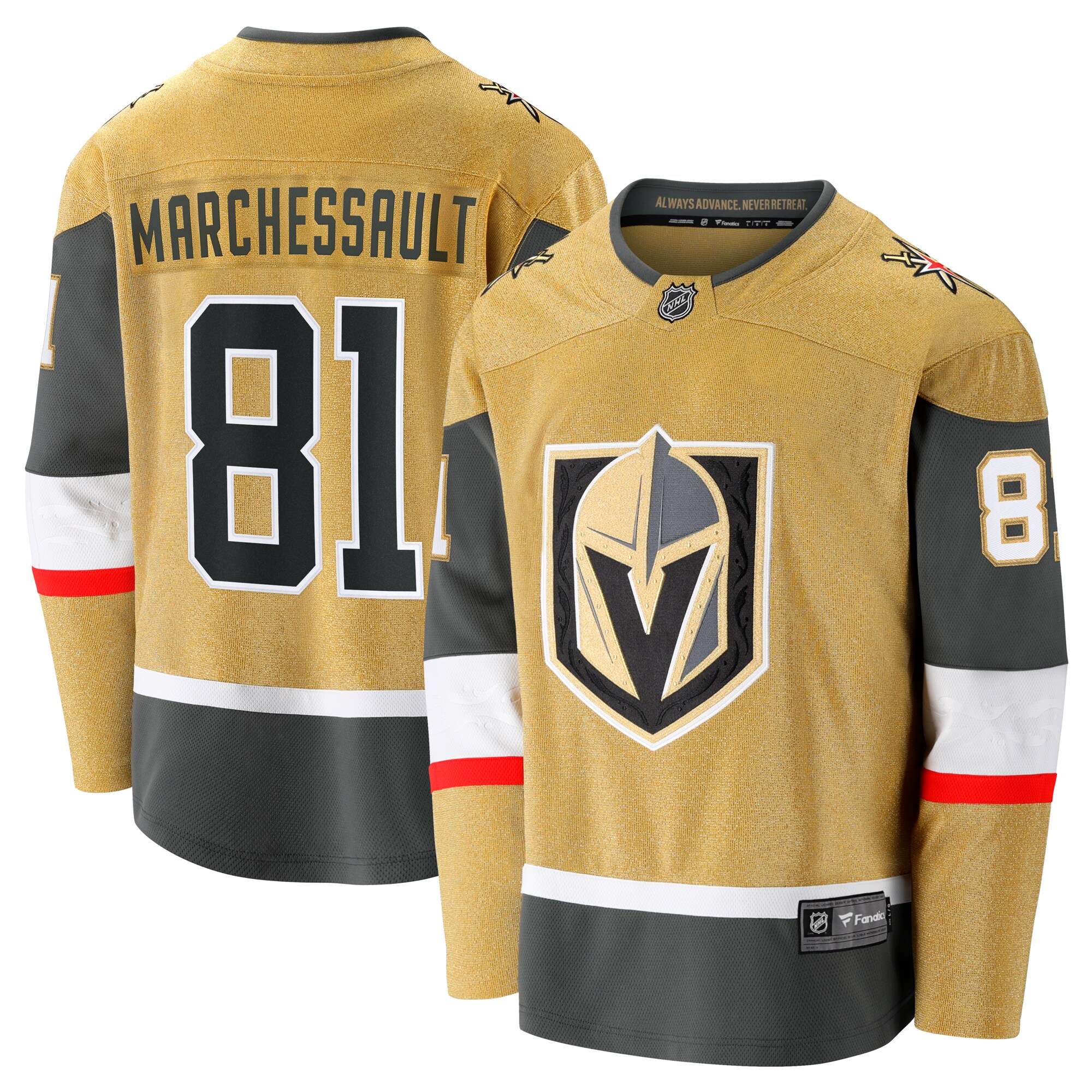 Jonathan Marchessault Vegas Golden Knights Home Breakaway Jersey - Gold