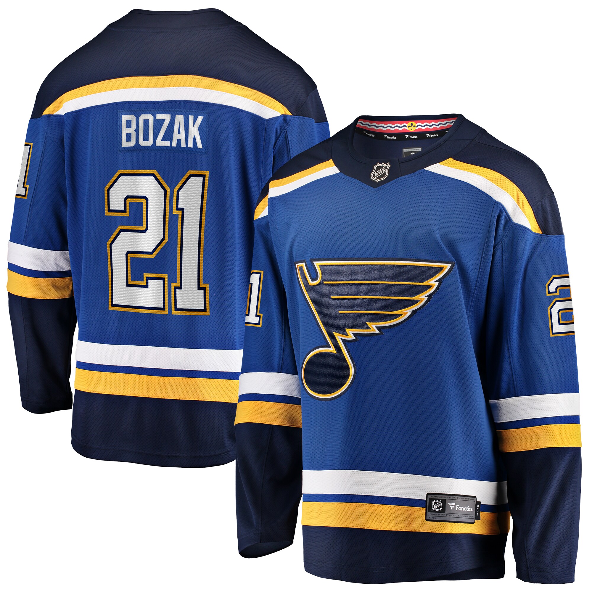 Tyler Bozak St.Louis Blues Home Breakaway Player Jersey - Blue