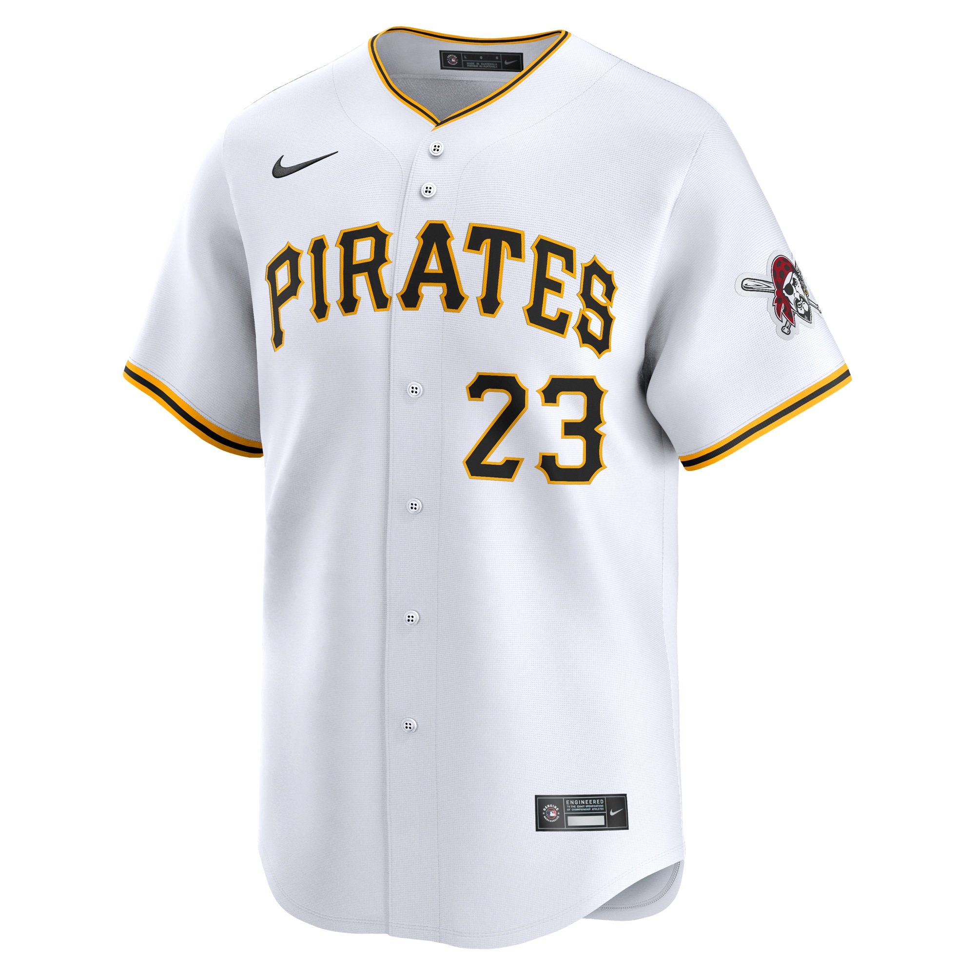 Men's Pittsburgh Pirates Mitch Keller  White Home Limited Player Jersey