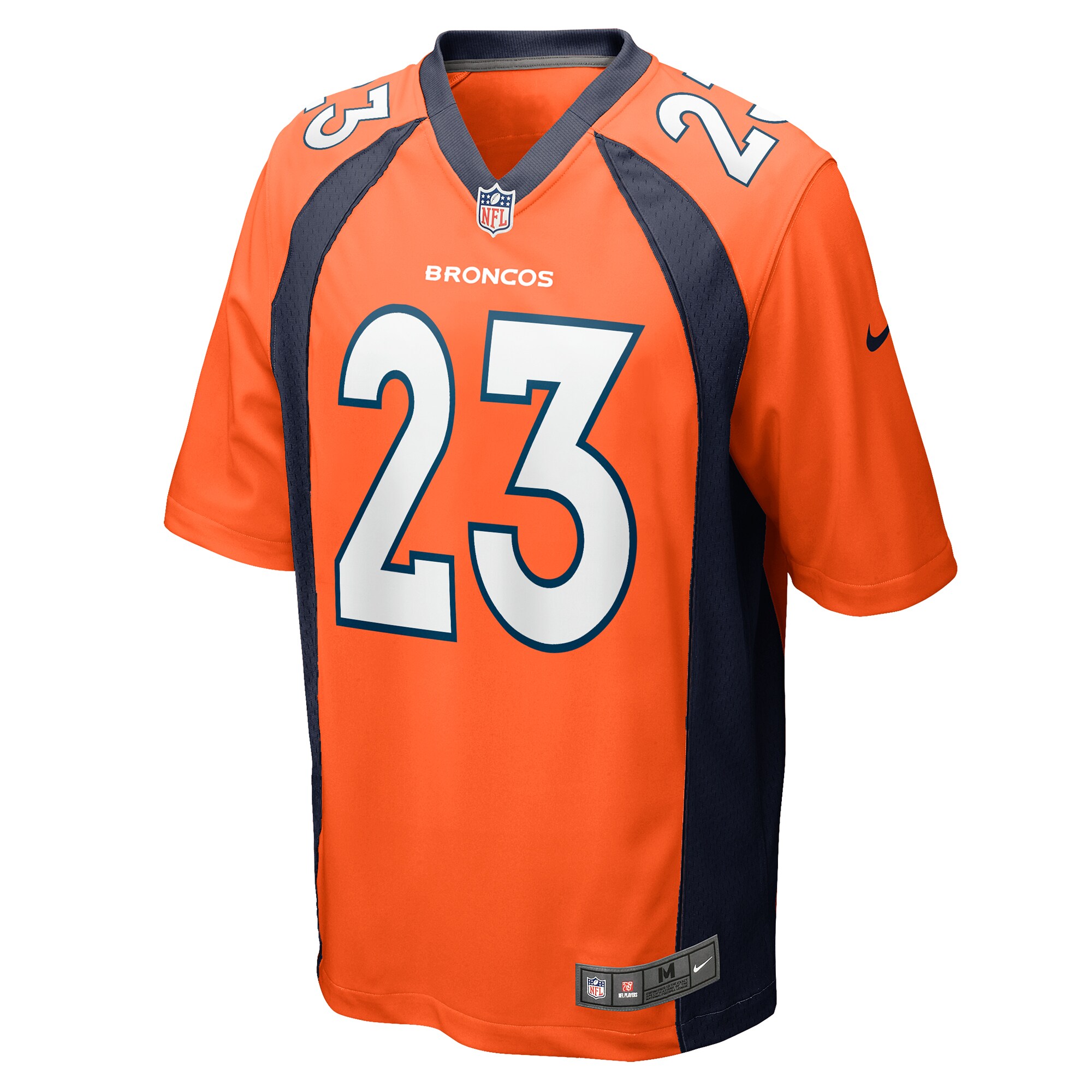Fabian Moreau Denver Broncos Team Game Jersey -  Orange