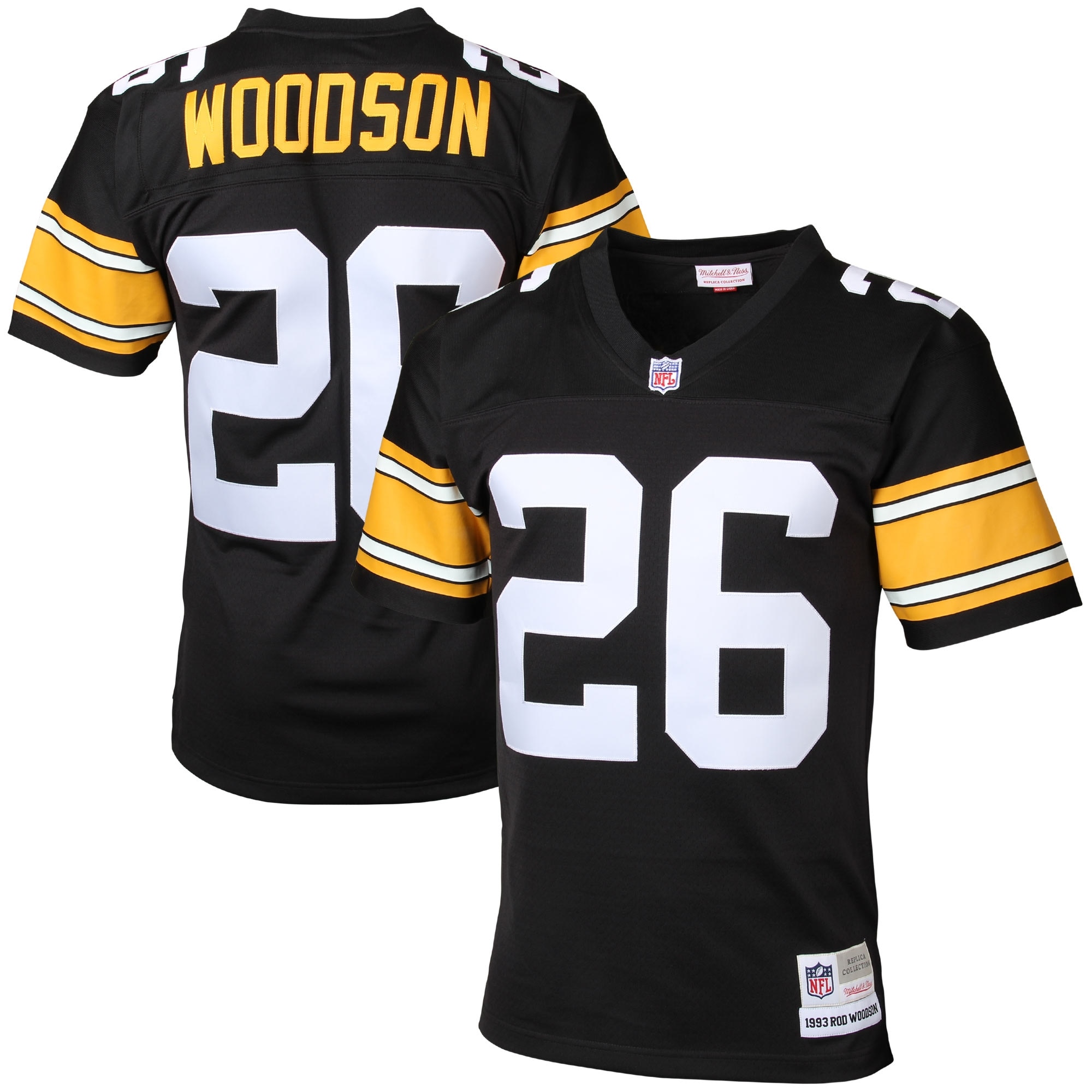 Rod Woodson Pittsburgh Steelers  Retired Player Legacy Replica Jersey - Black