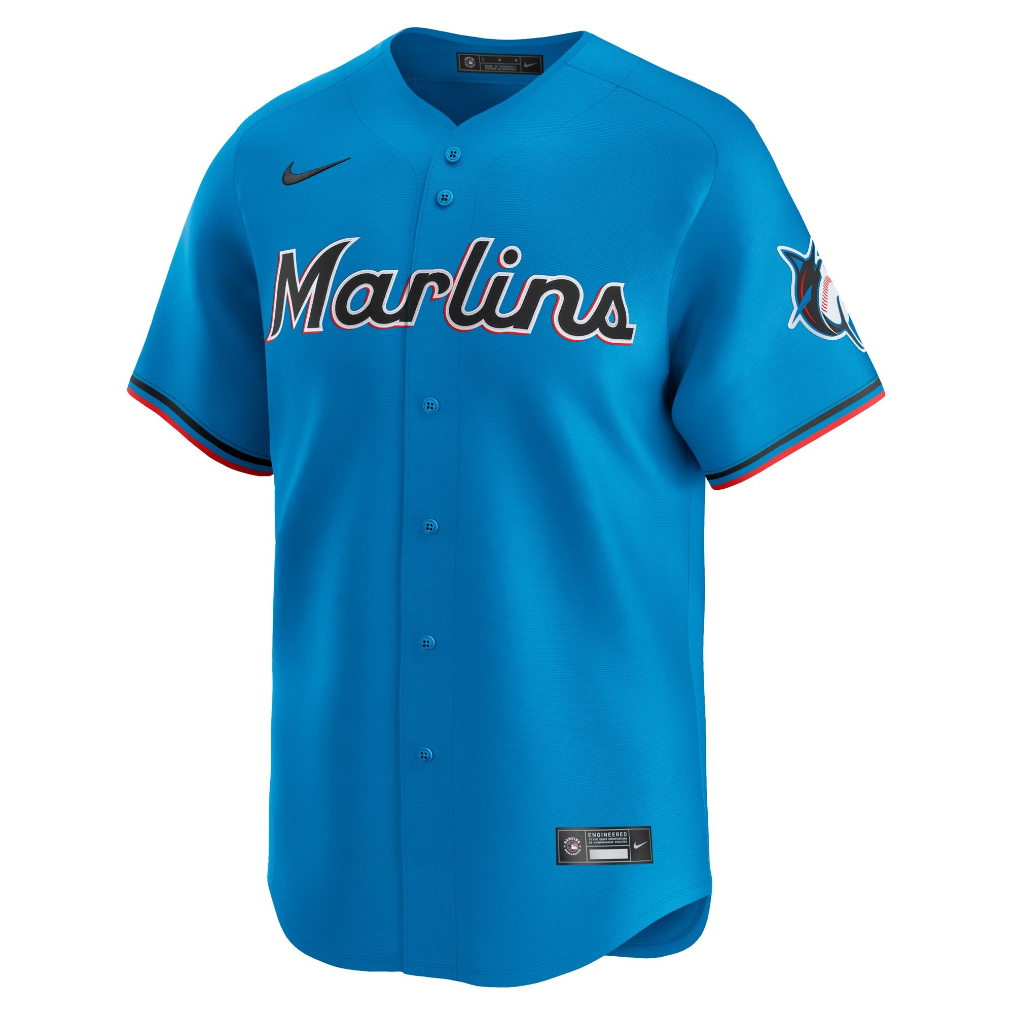 Men's Miami Marlins Jazz Chisholm Jr.  Blue Alternate Limited Player Jersey