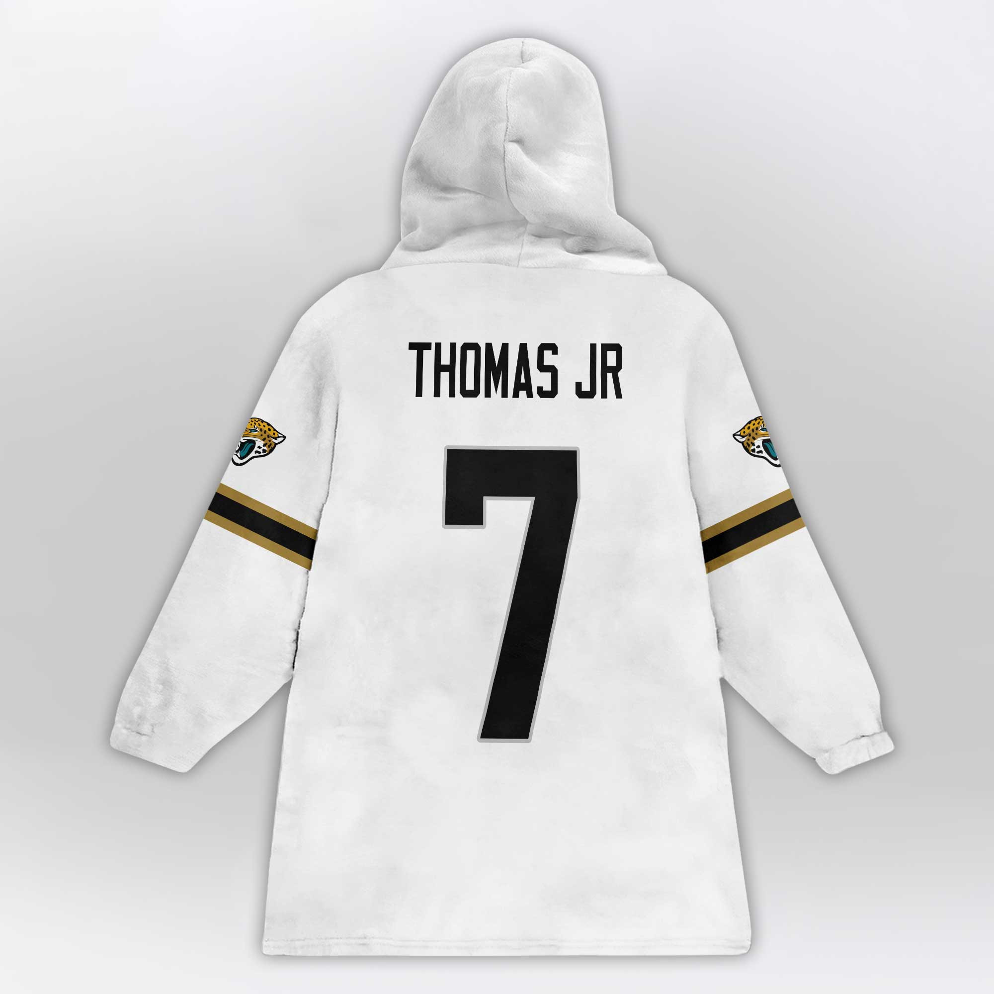 Kid 7 Jacksonville Football Unisex Blanket Hoodie