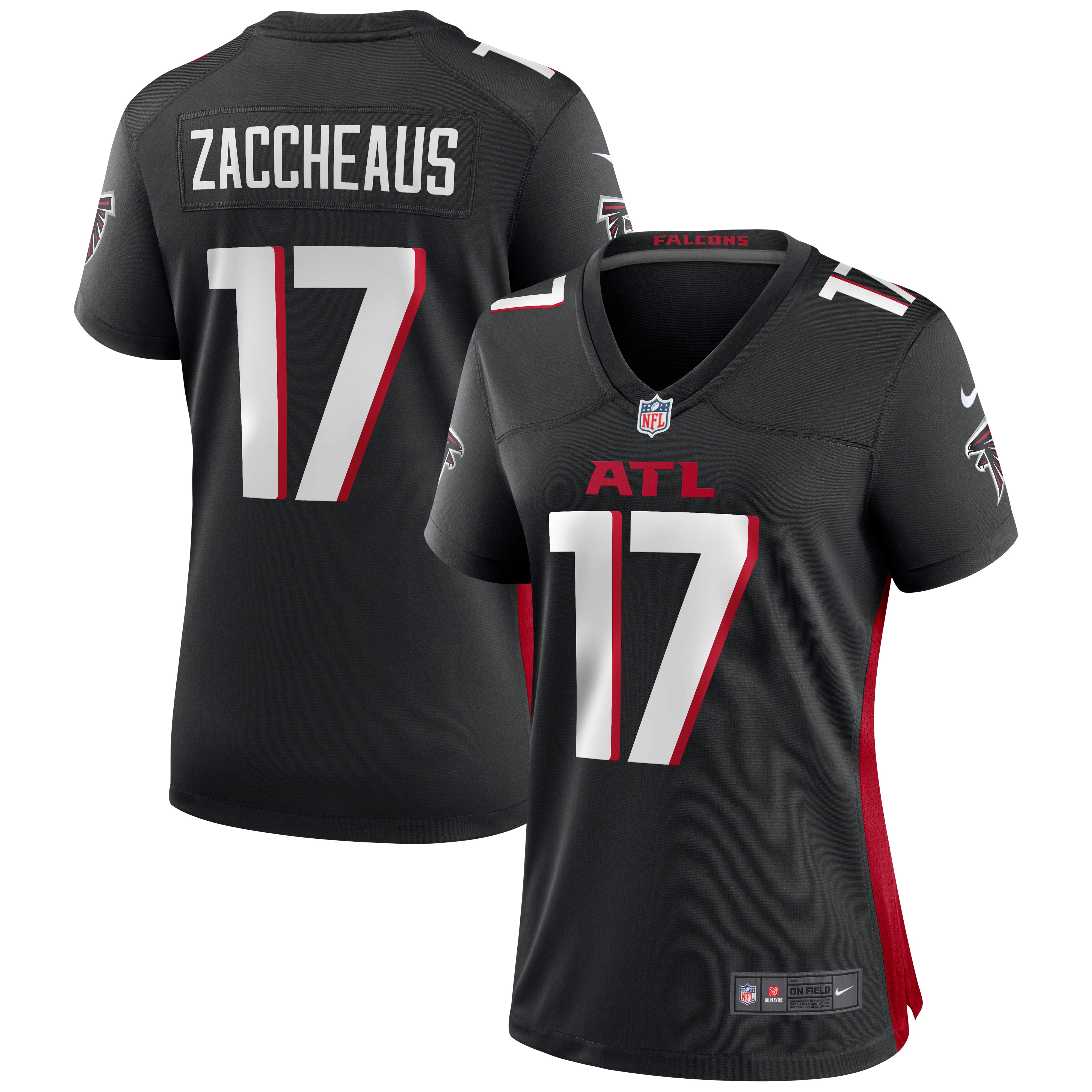 Olamide Zaccheaus Atlanta Falcons  Women's Game Jersey - Black