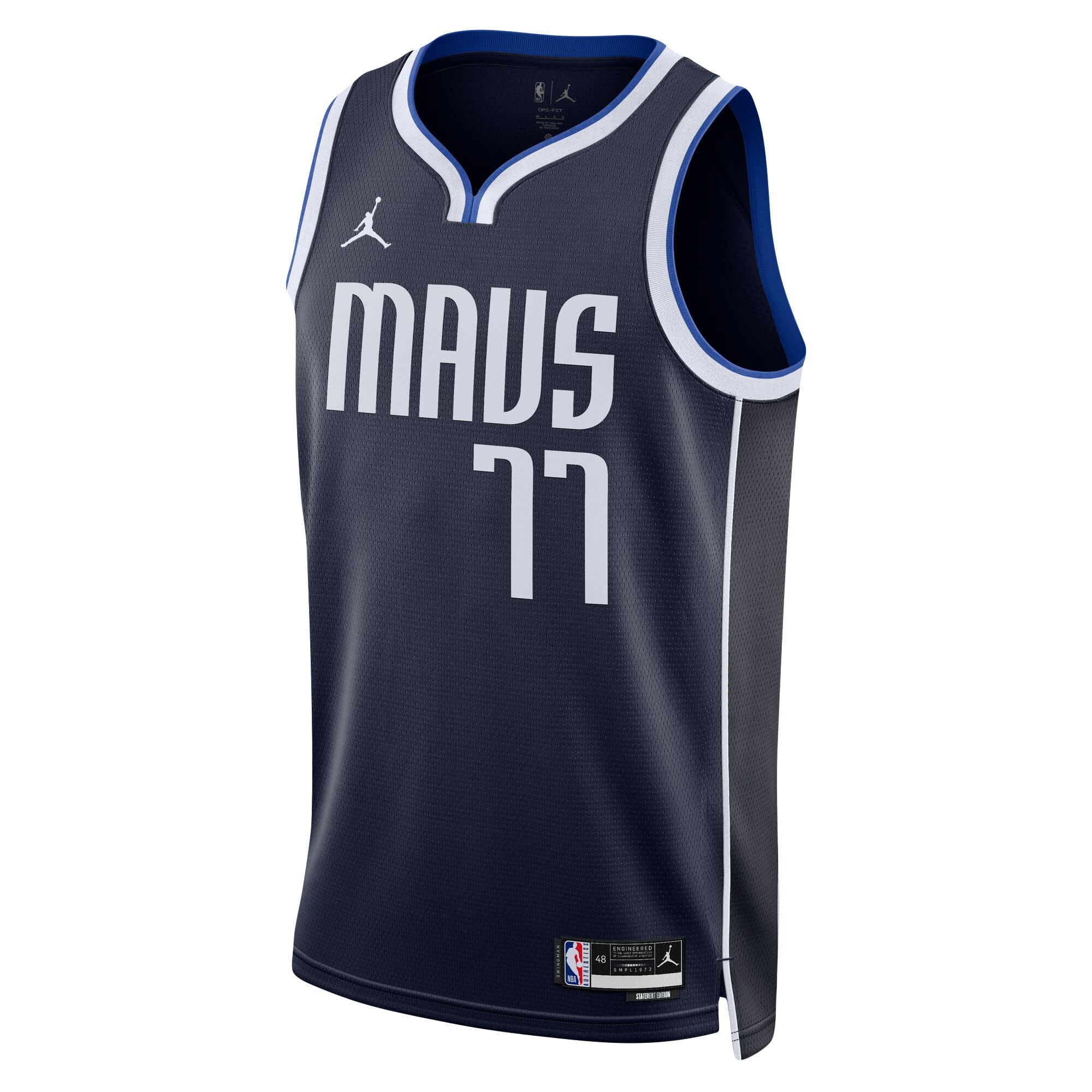 Luka Dončić 2022/23 Dallas Mavericks  Unisex Swingman Jersey - Statement Edition - Navy