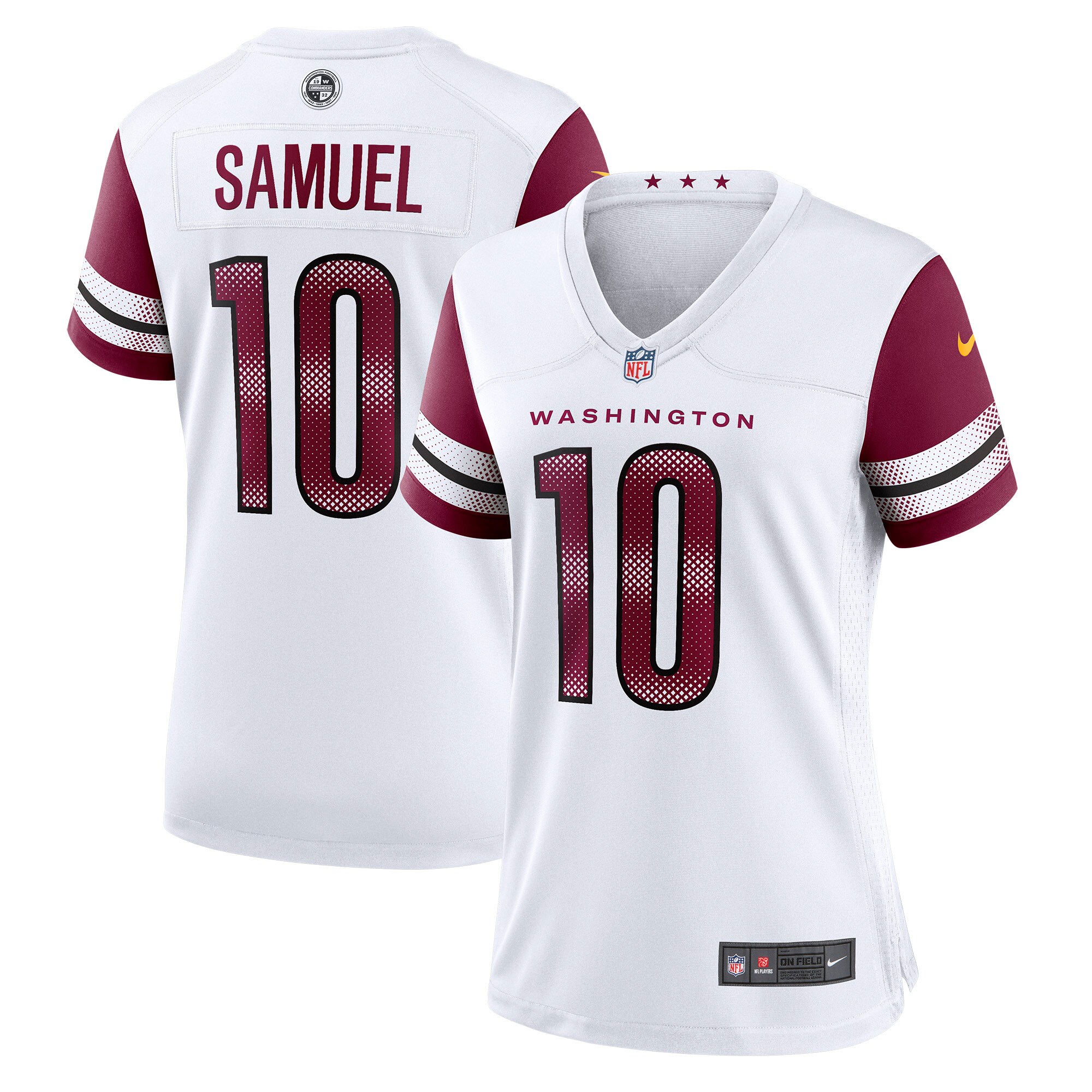 Curtis Samuel Washington Commanders  Women's Away Game Player Jersey - White