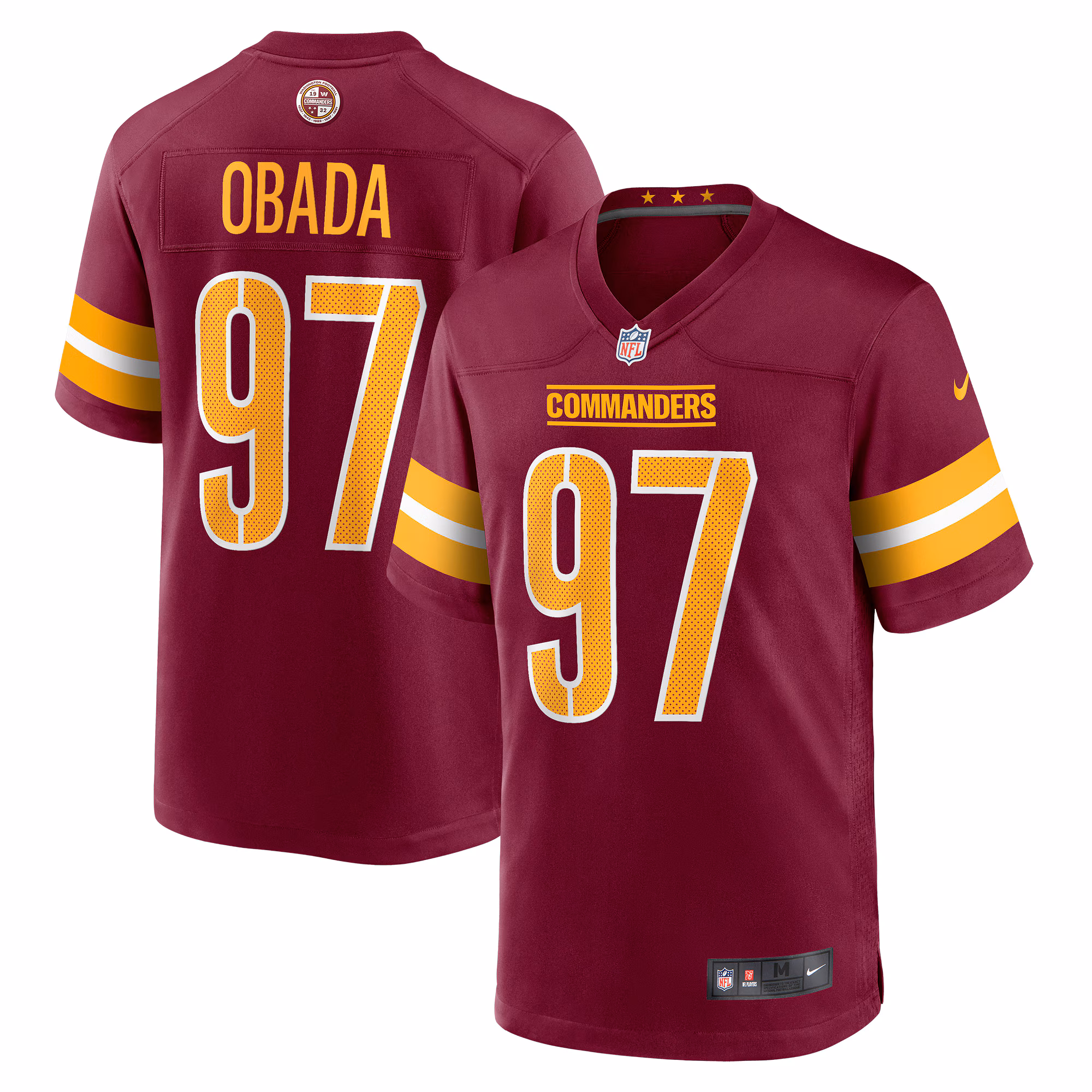 Efe Obada Washington Commanders Game Jersey - Burgundy
