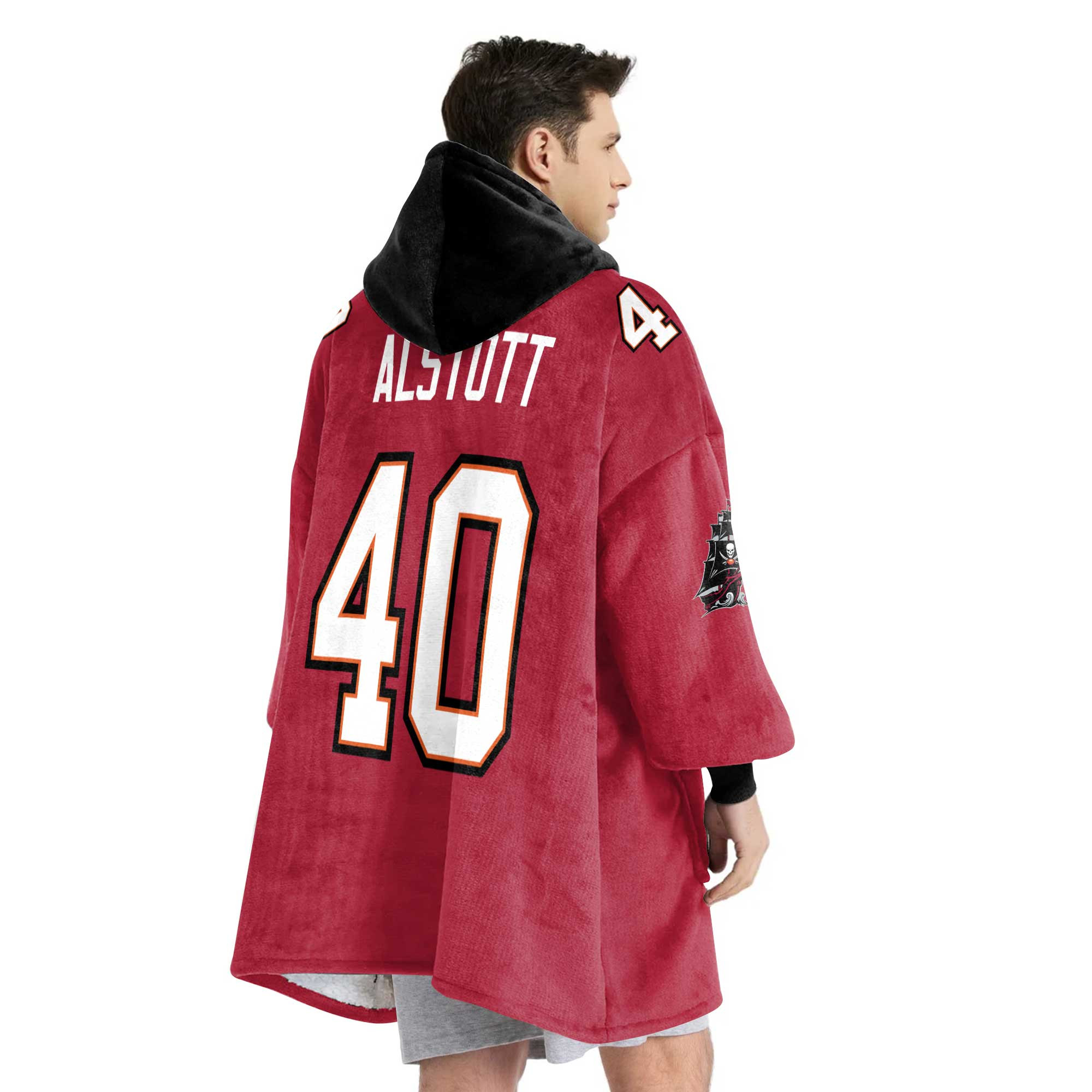 Adult M.A 40 Tampa Bay Football Unisex Blanket Hoodie