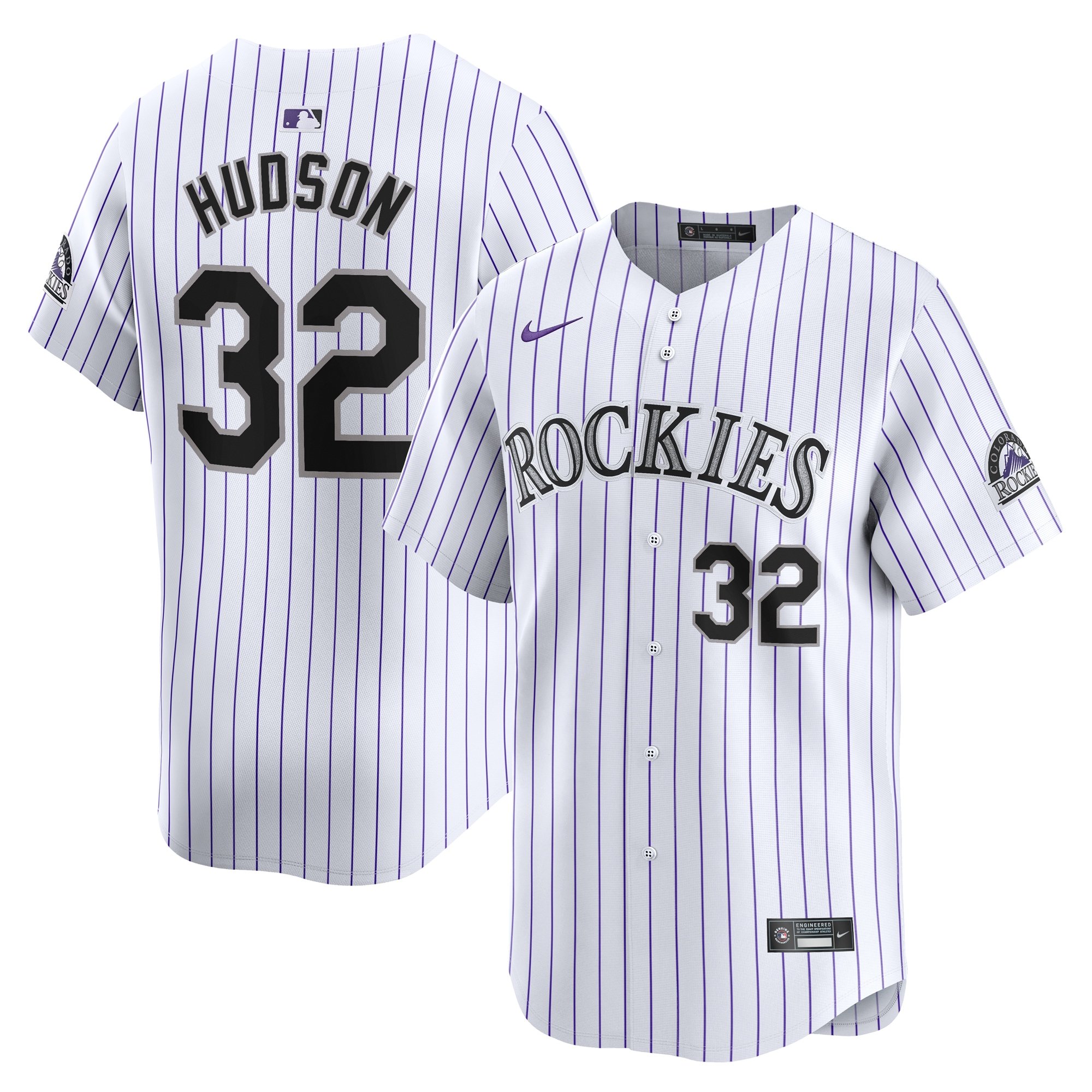 Men's Colorado Rockies Dakota Hudson  White Home Limited Player Jersey