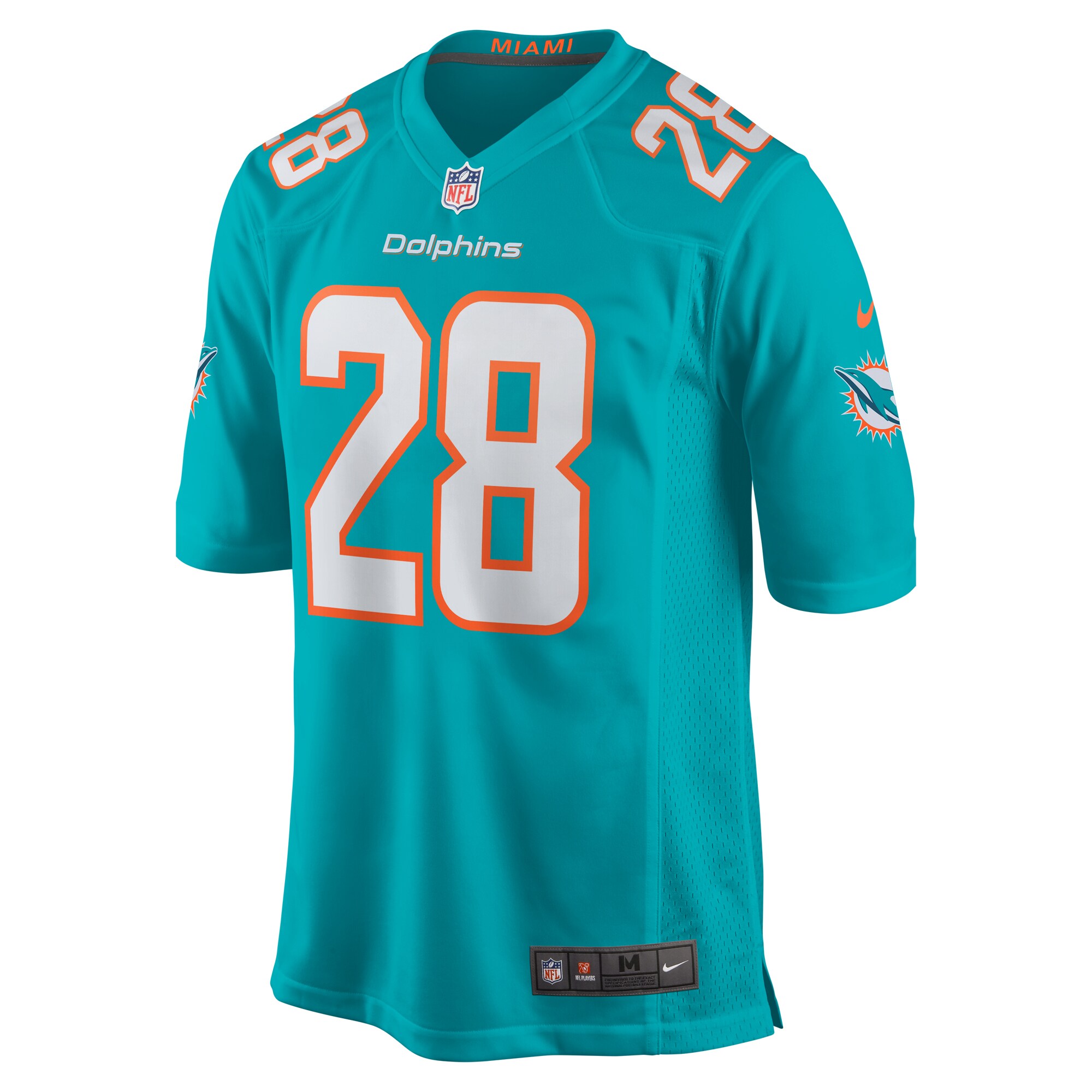Devon Achane Miami Dolphins Player Game Jersey - Aqua