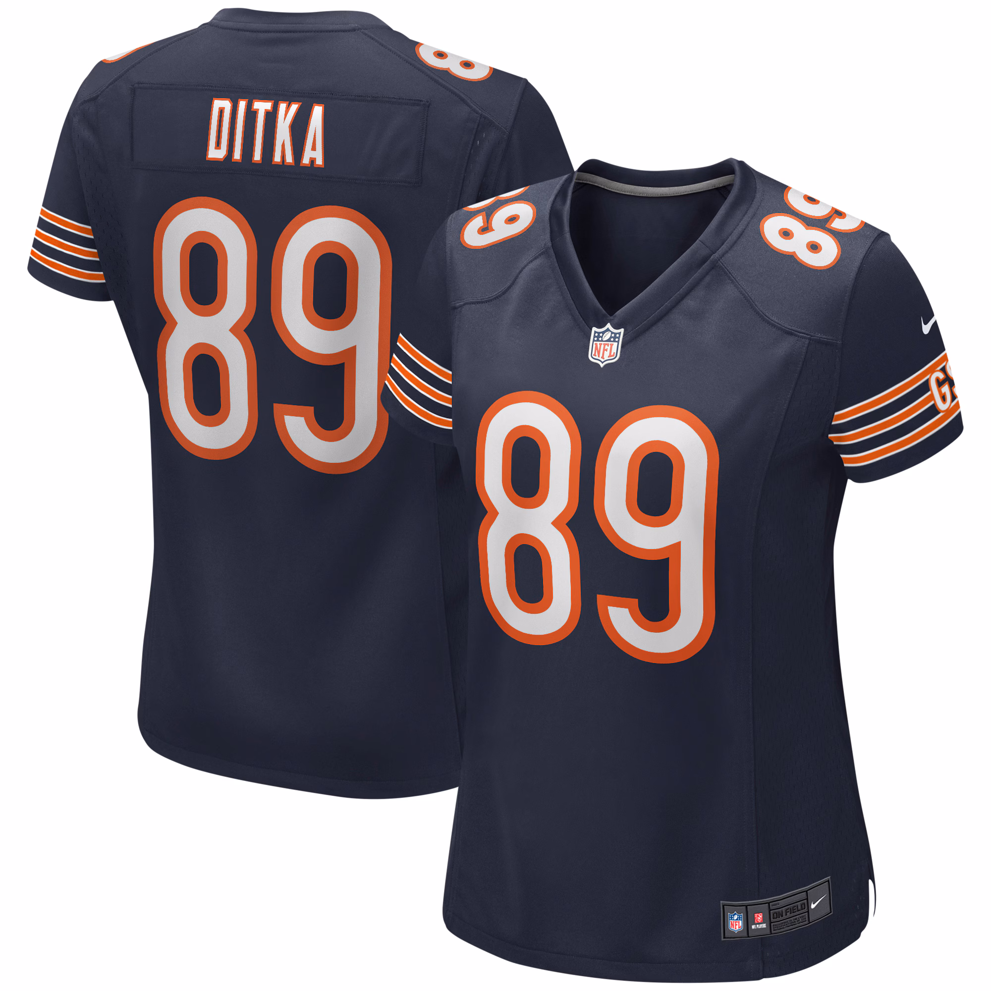 Mike Ditka Chicago Bears Women's Retired Player Jersey - Orange