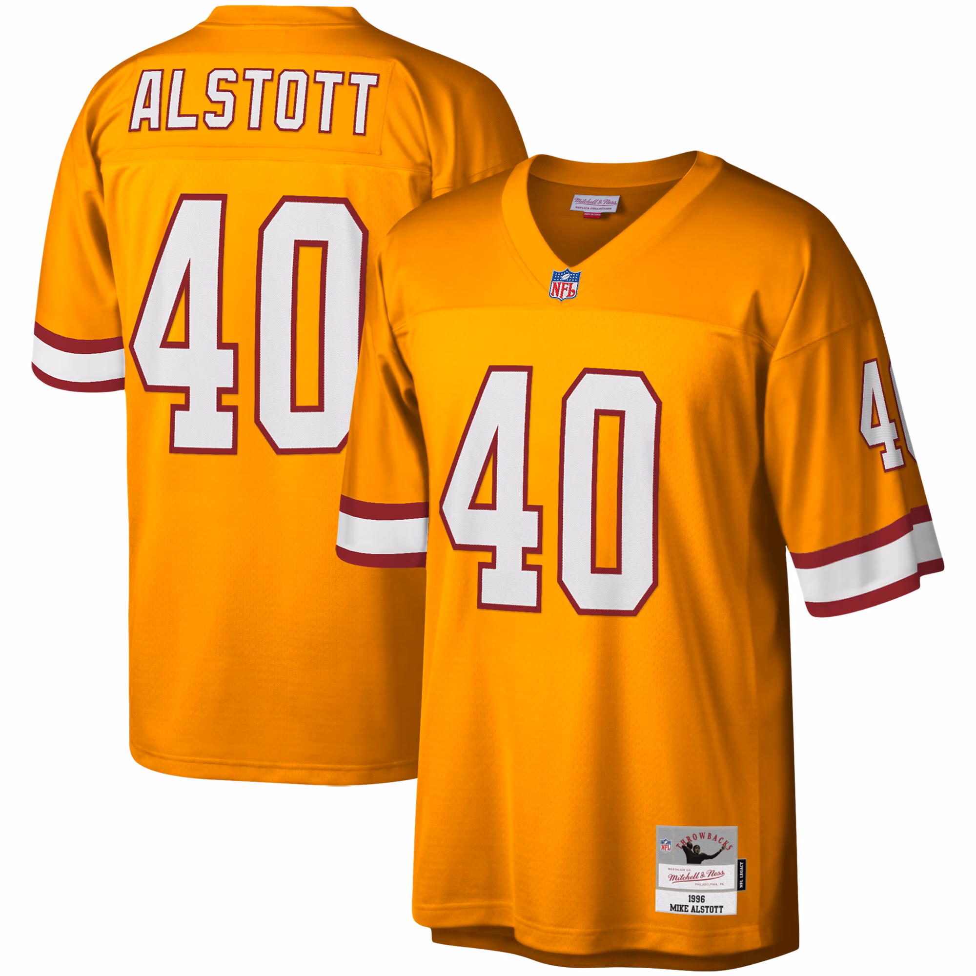 Mike Alstott Tampa Bay Buccaneers Youth 1996 Retired Player Legacy Jersey - Orange
