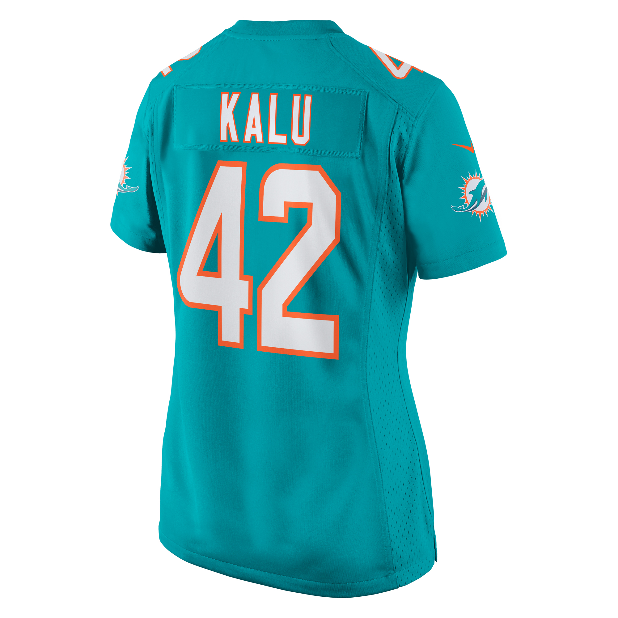 Joshua Kalu Miami Dolphins Women's Team Game Jersey -  Aqua