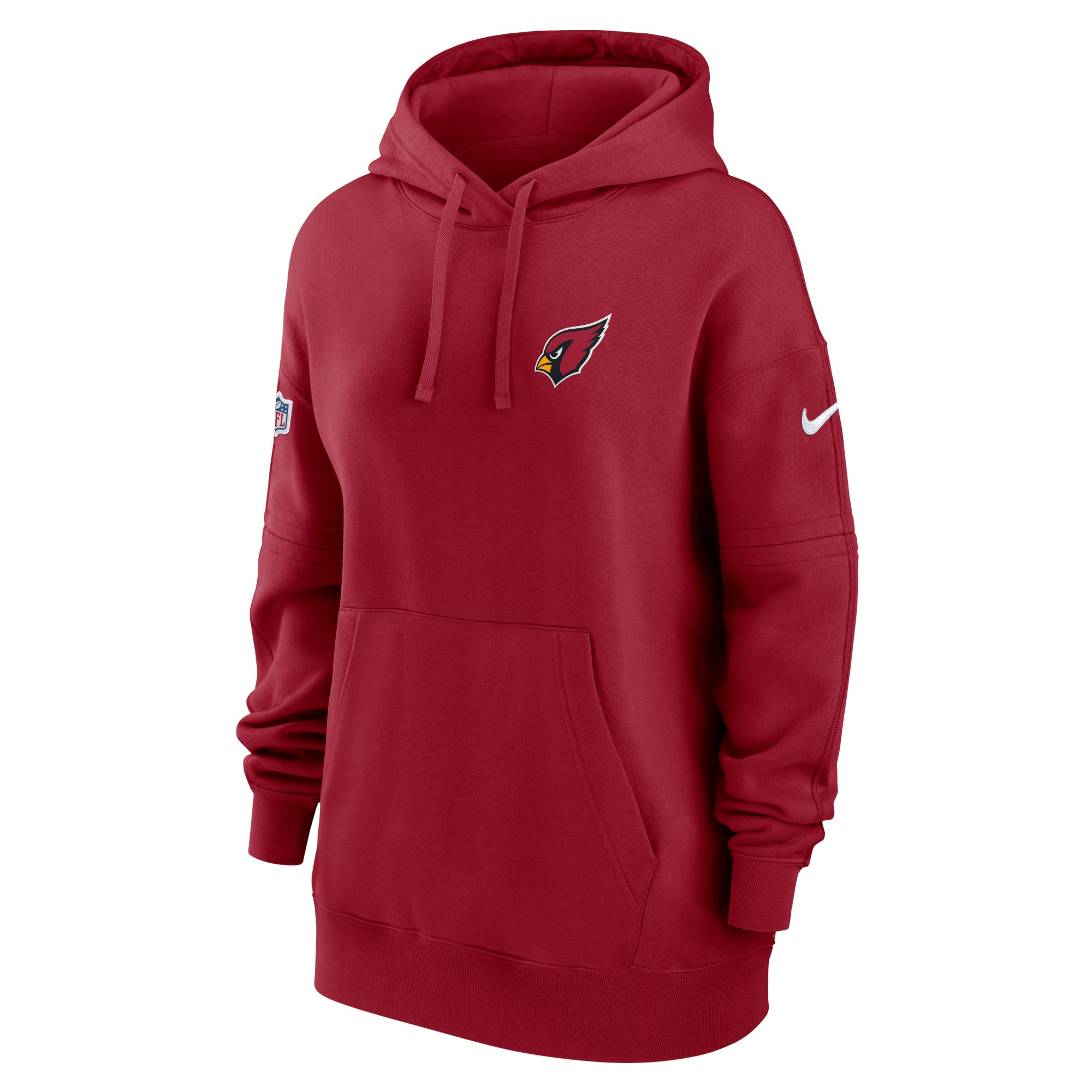 Arizona Cardinals  Women's 2023 Sideline Club Fleece Pullover Hoodie - Cardinal