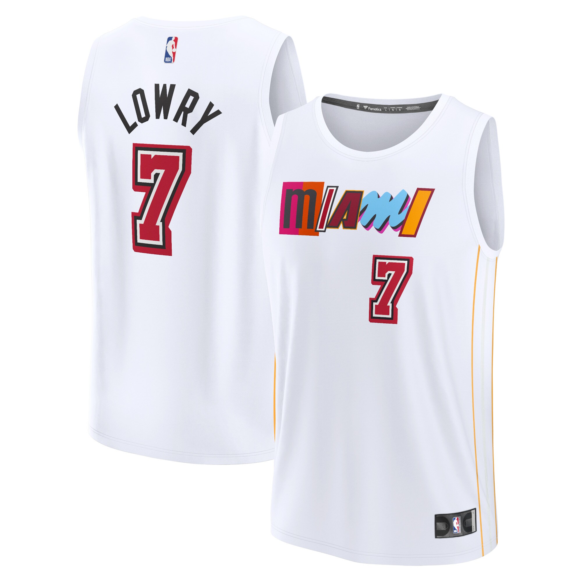 Kyle Lowry Miami Heat  2022/23 Fastbreak Jersey - City Edition - White