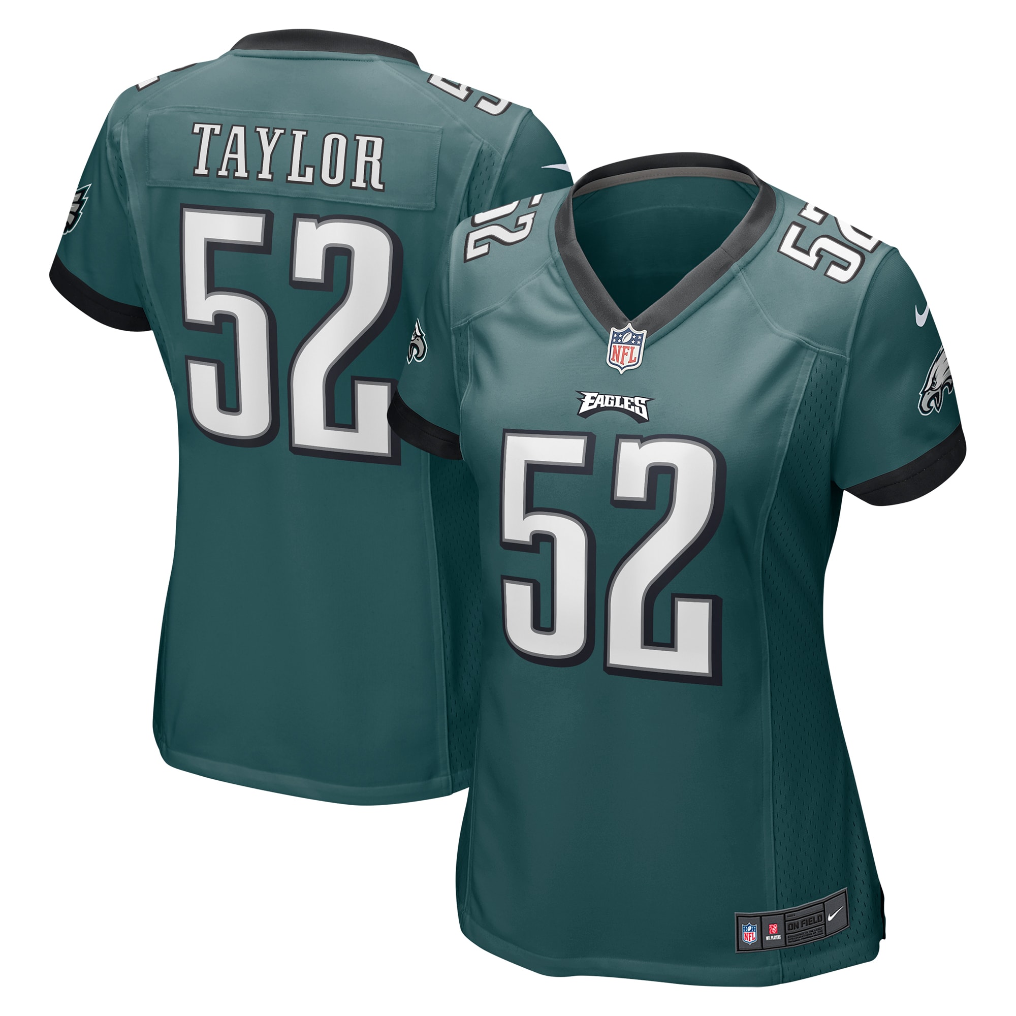 Davion Taylor Philadelphia Eagles  Women's Game Jersey - Midnight Green