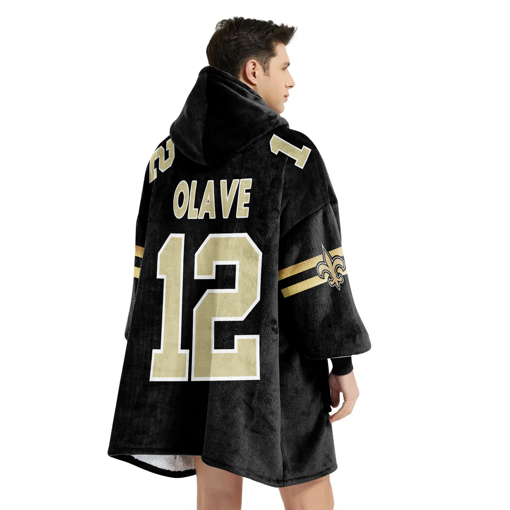 Adult C.O 12 New Orleans Football Unisex Blanket Hoodie