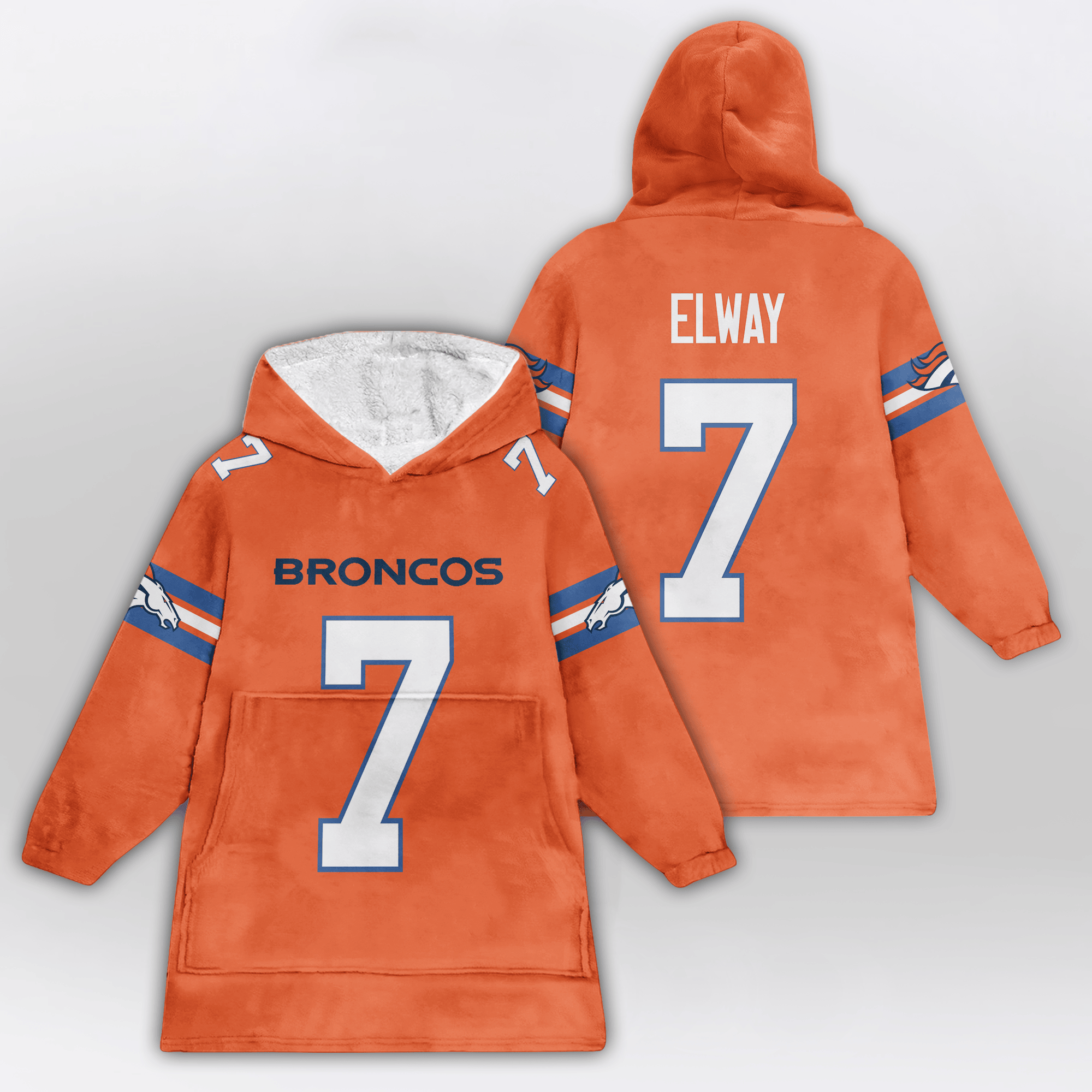 Kid J.E 7 Denver Football Unisex Blanket Hoodie