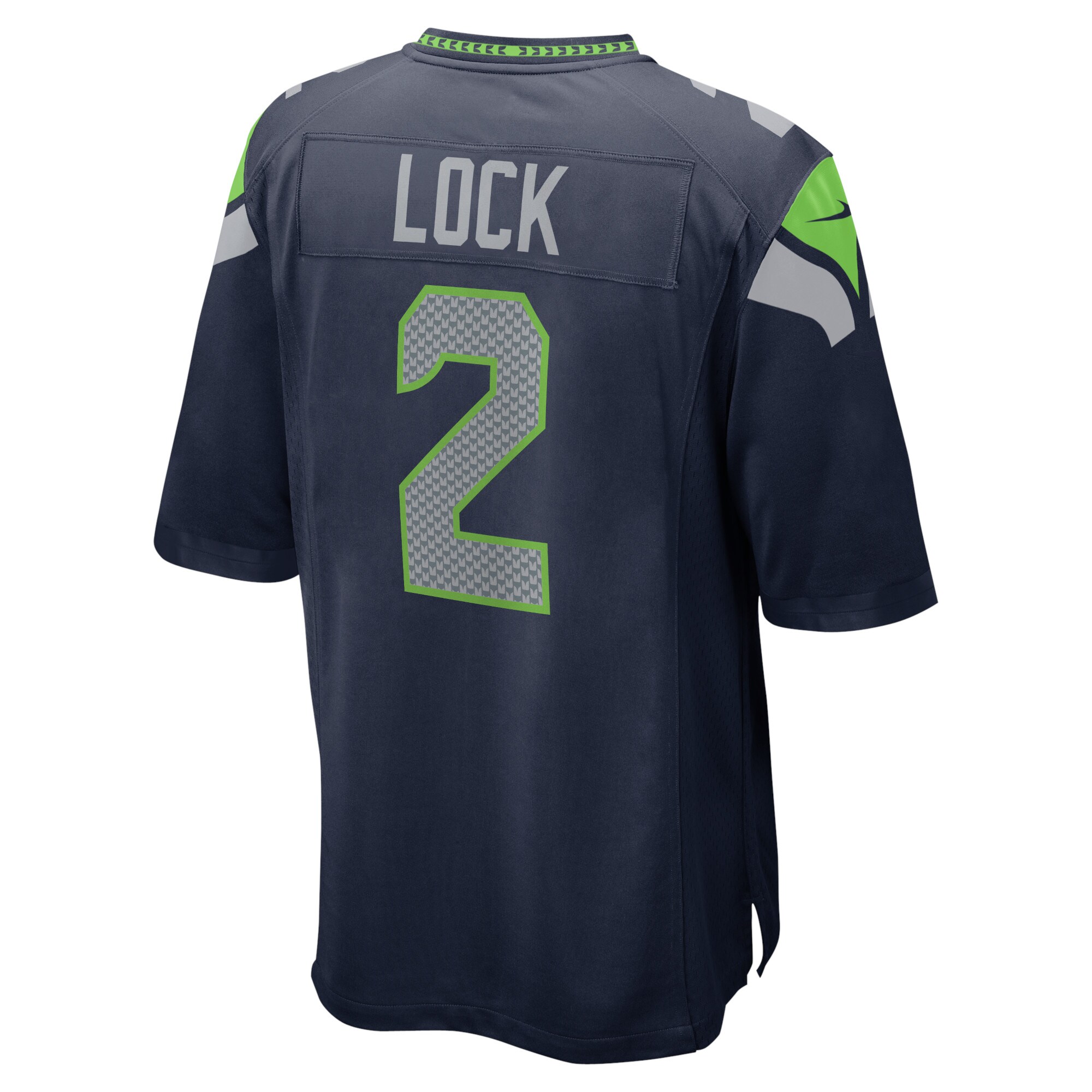 Drew Lock Seattle Seahawks  Game Jersey - College Navy