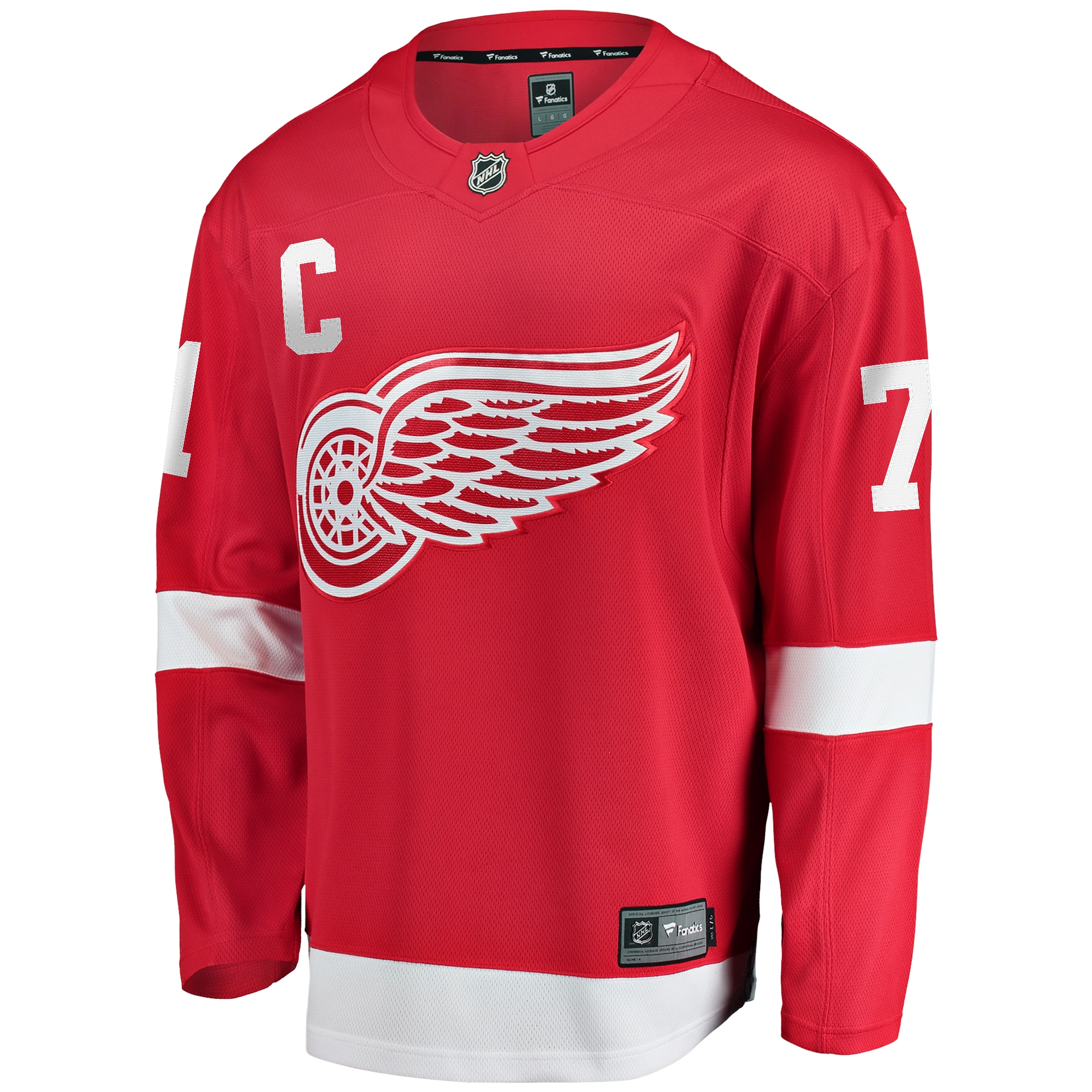 Dylan Larkin Detroit Red Wings Home Captain Premier Breakaway Player Jersey - Red
