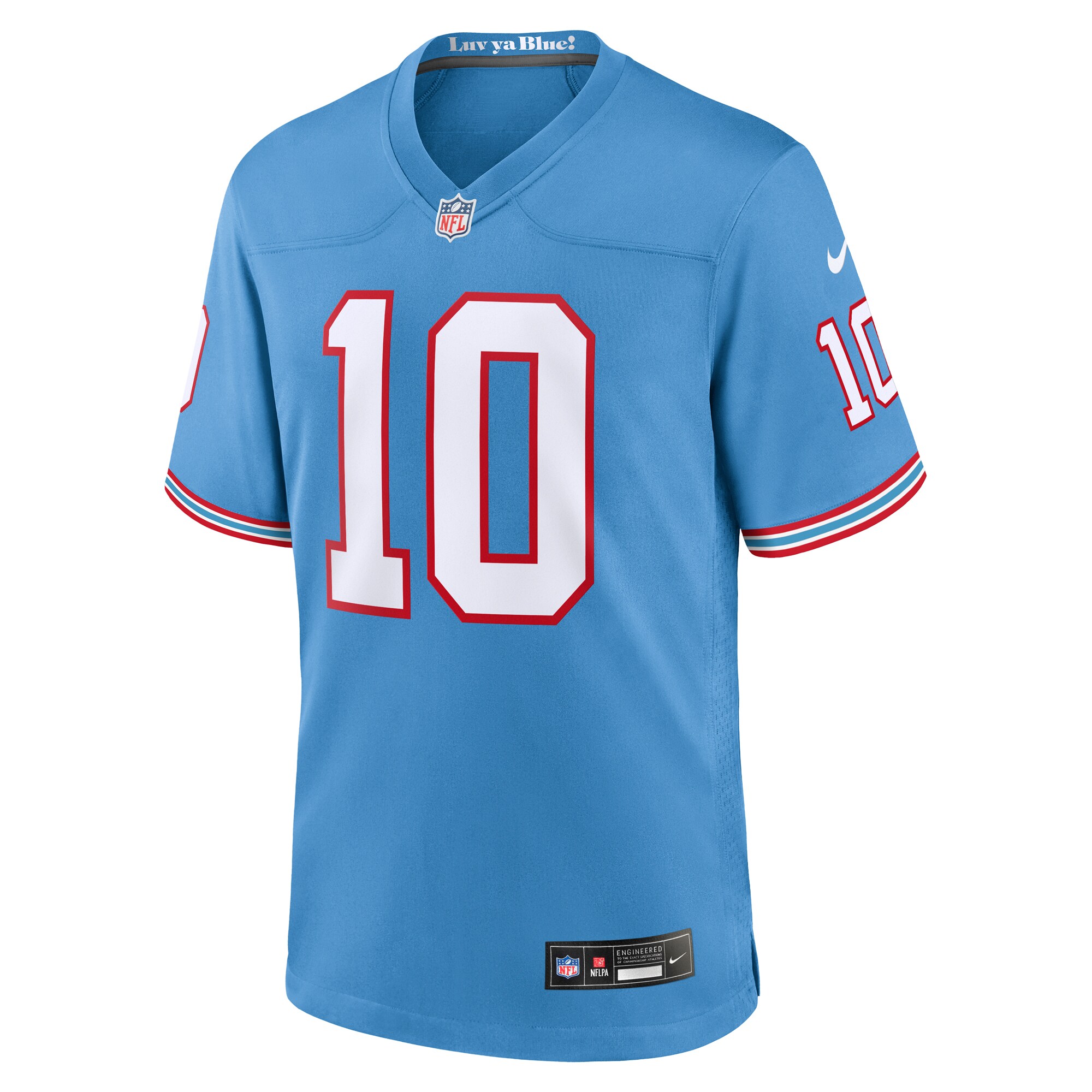 DeAndre Hopkins Tennessee Titans Oilers Throwback Player Game Jersey - Light Blue