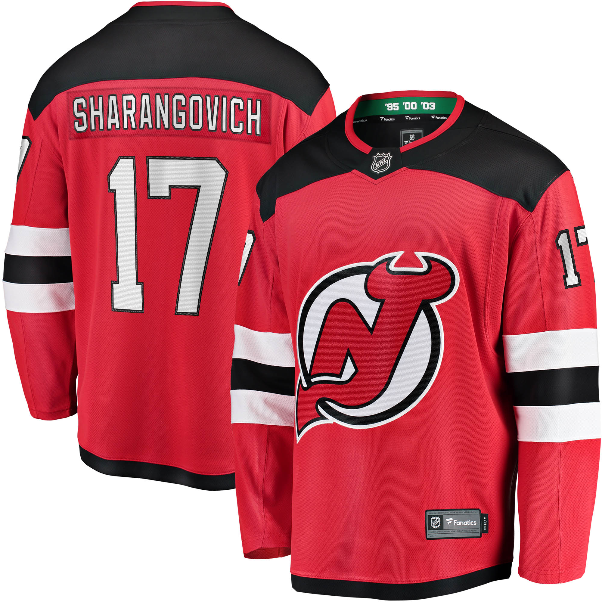 Yegor Sharangovich New Jersey Devils 2017/18 Home Breakaway Replica Jersey - Red