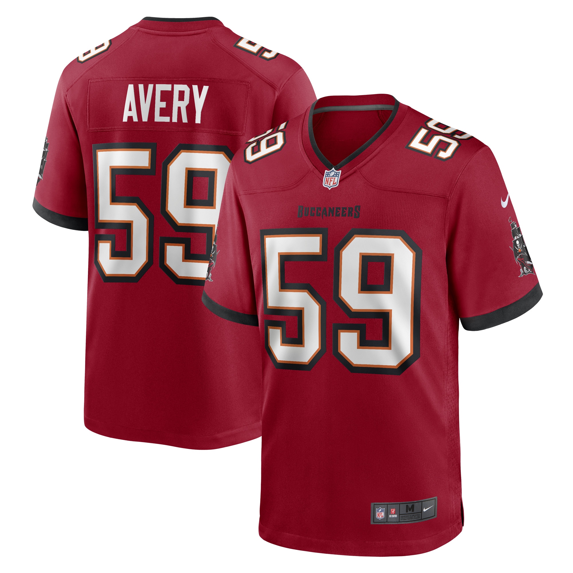 Genard Avery Tampa Bay Buccaneers  Game Player Jersey - Red